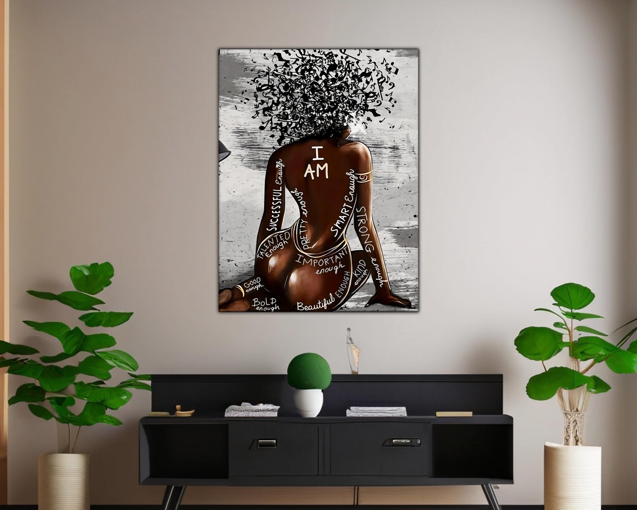 Wall Art-I AM-Canvas Printed
