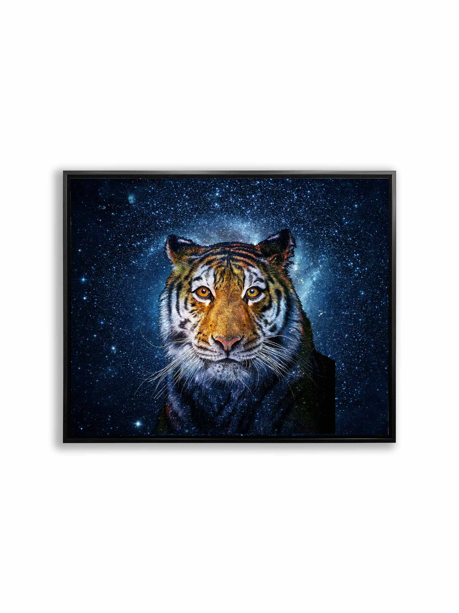 Wall Art Tiger Head with Celestial Background 48X36
