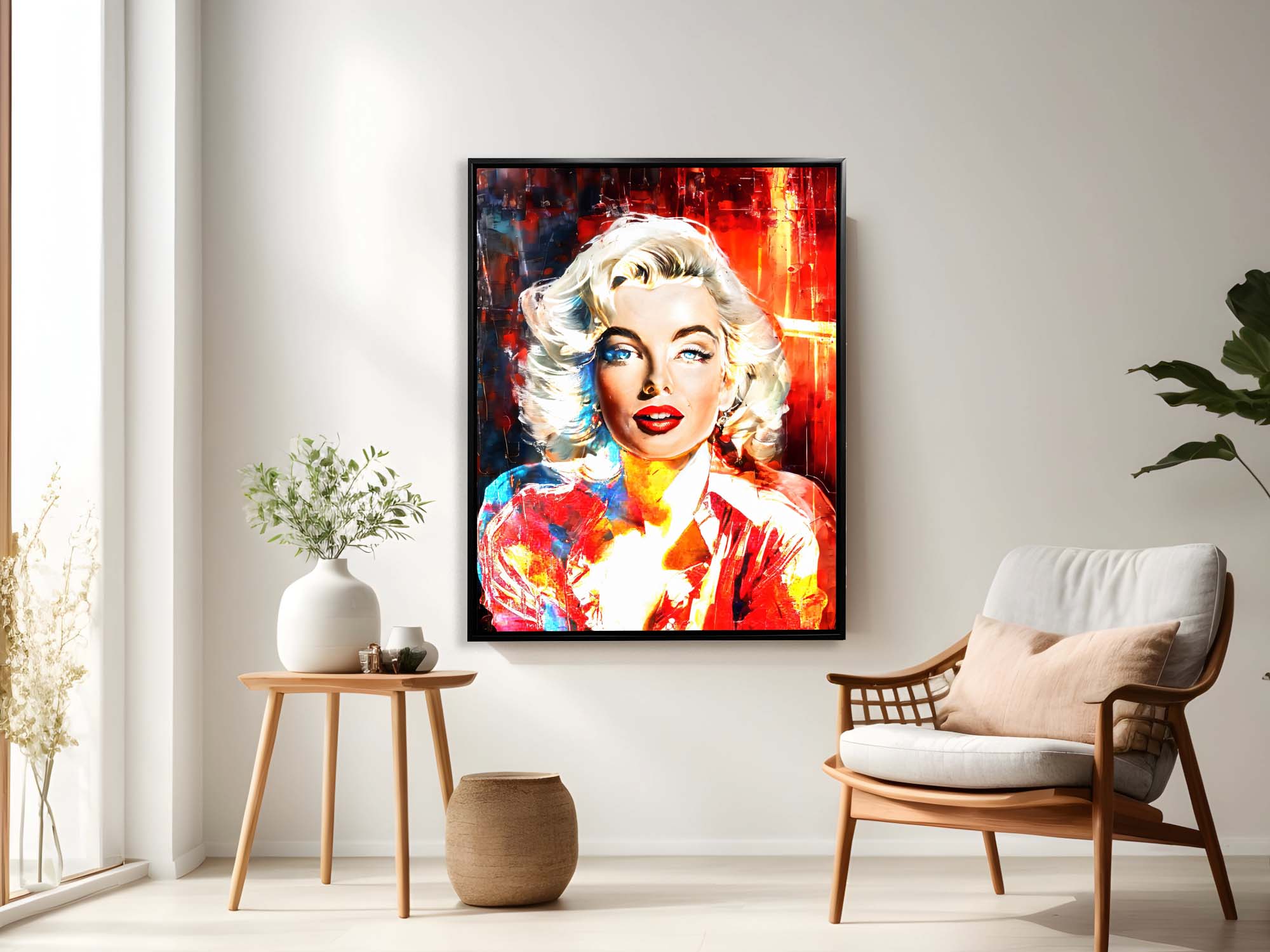 Wall Art Captivating Marylinn Monroe" 36" x 48"