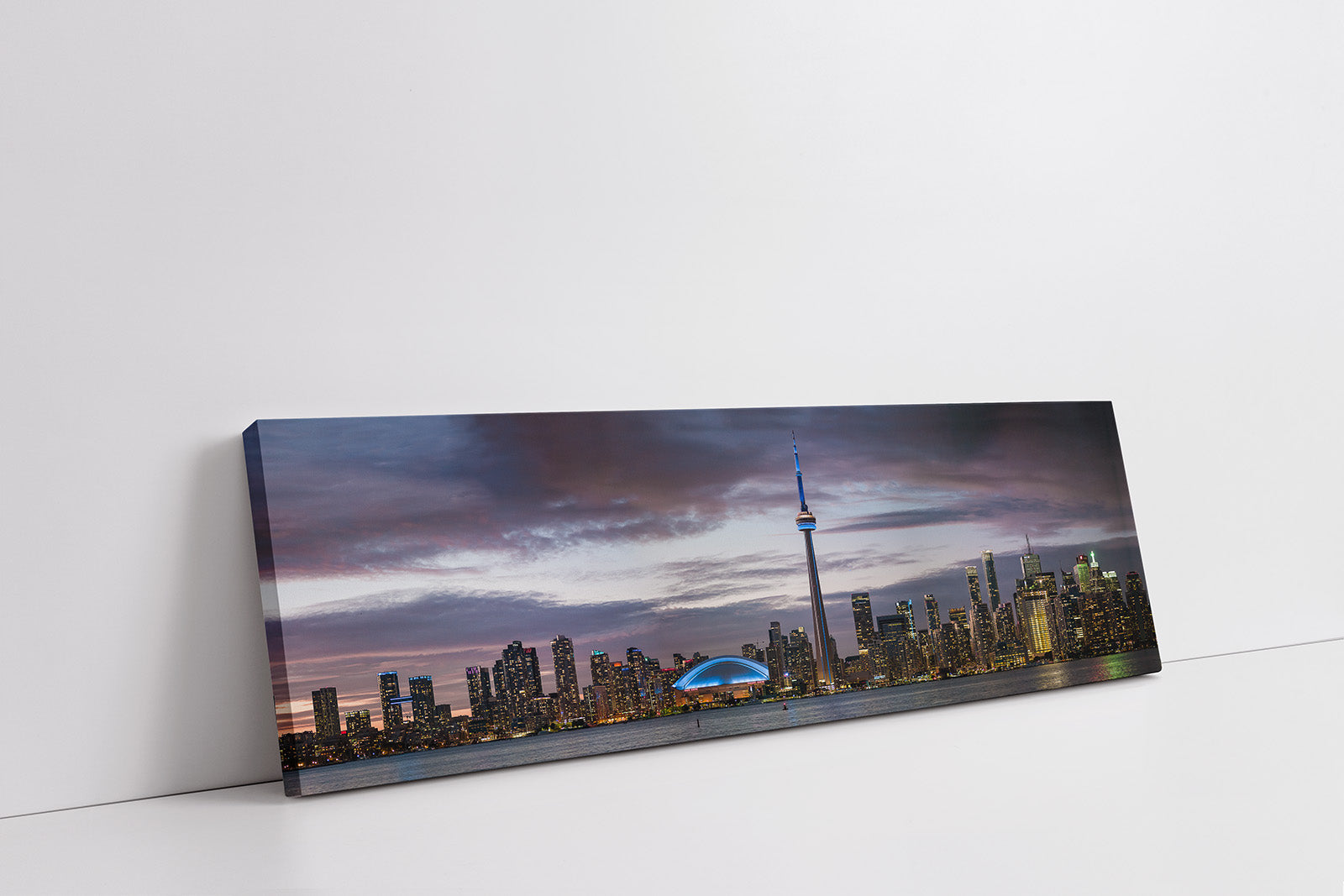 Sunset of Toronto, CN tower, Roger Center-Cities Skyline-RGB varnish
