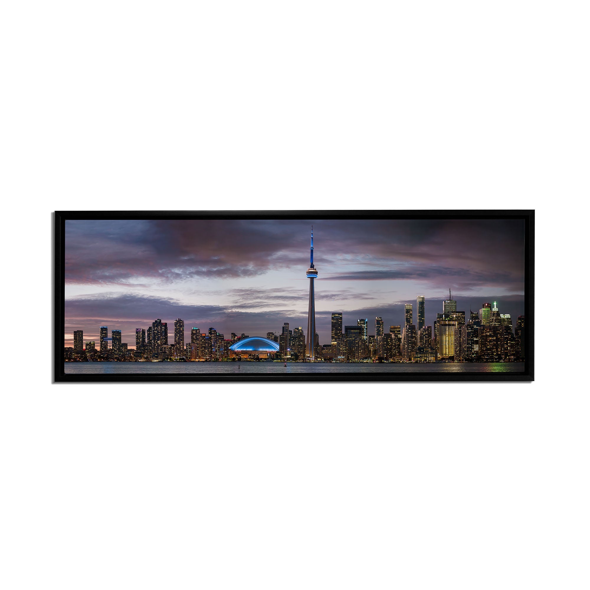 Sunset of Toronto, CN tower, Roger Center-Cities Skyline-RGB varnish