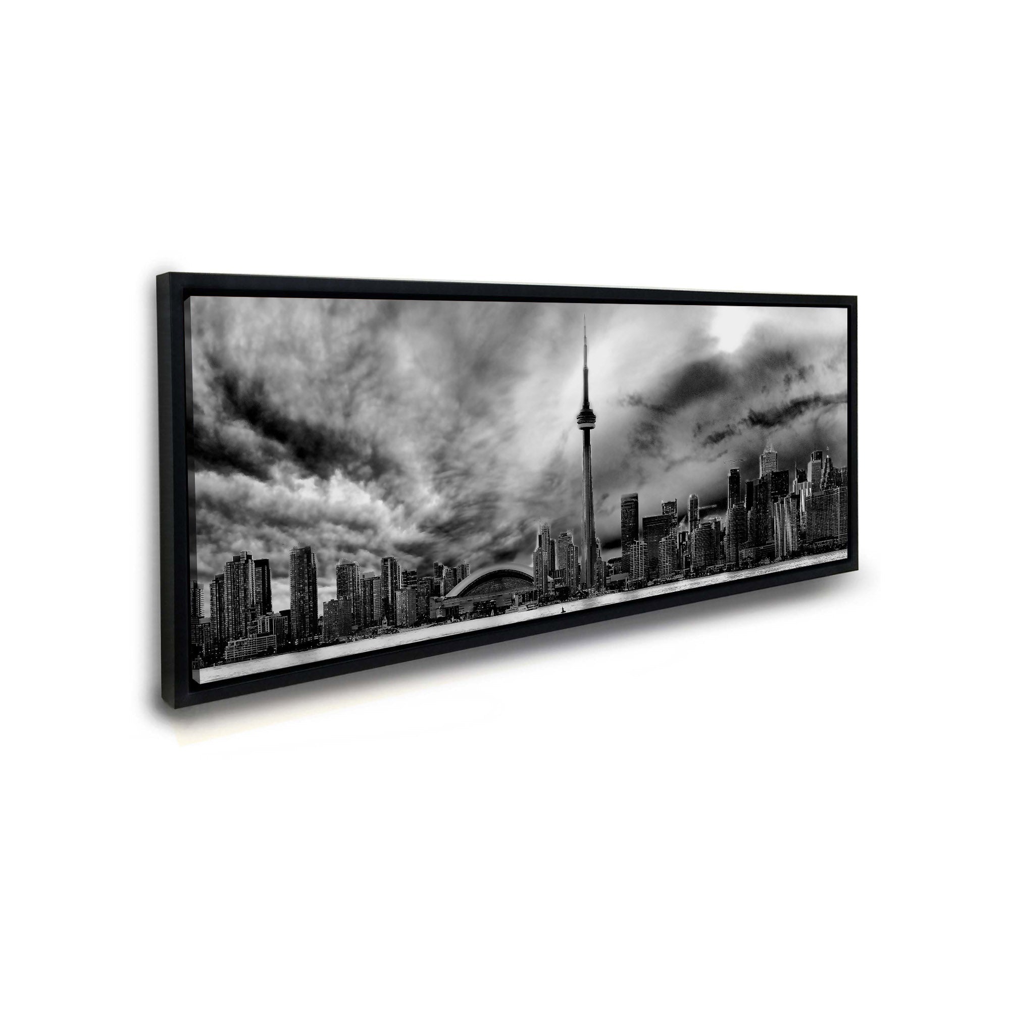 Toronto Ominous Clouds Skyline - Canvas Wall Decor