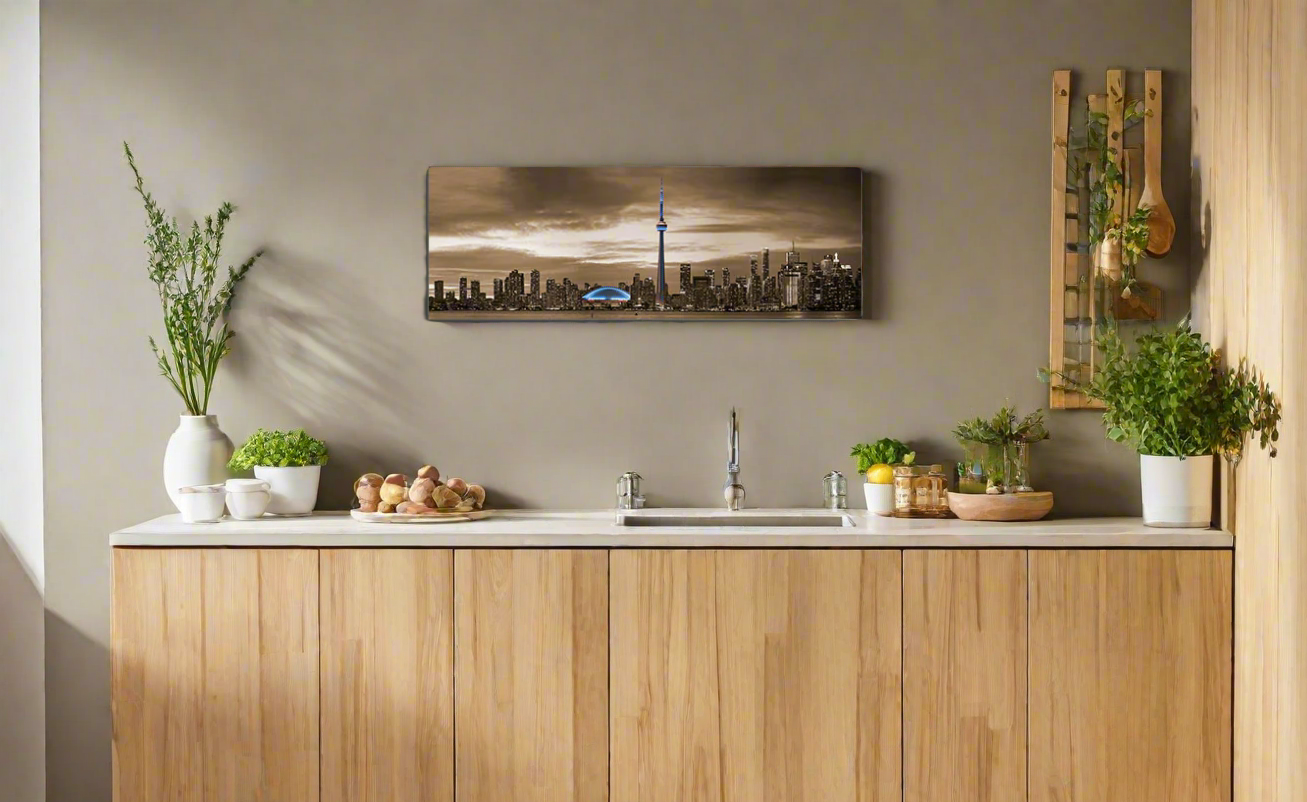Wall Art-Toronto In Sepia-Cities Skylines