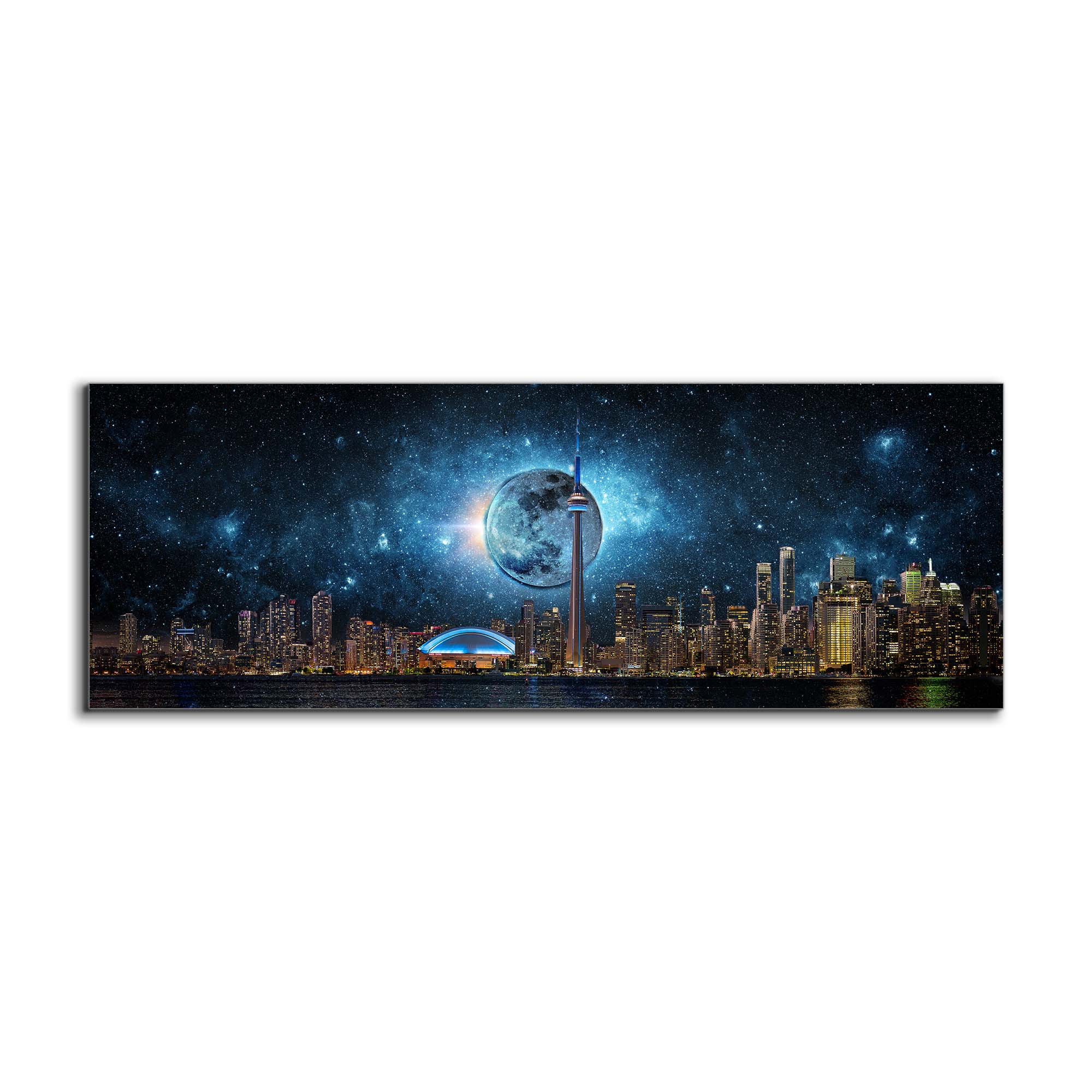 Toronto Skyline Moon-Cities Skyline- Wall art decor