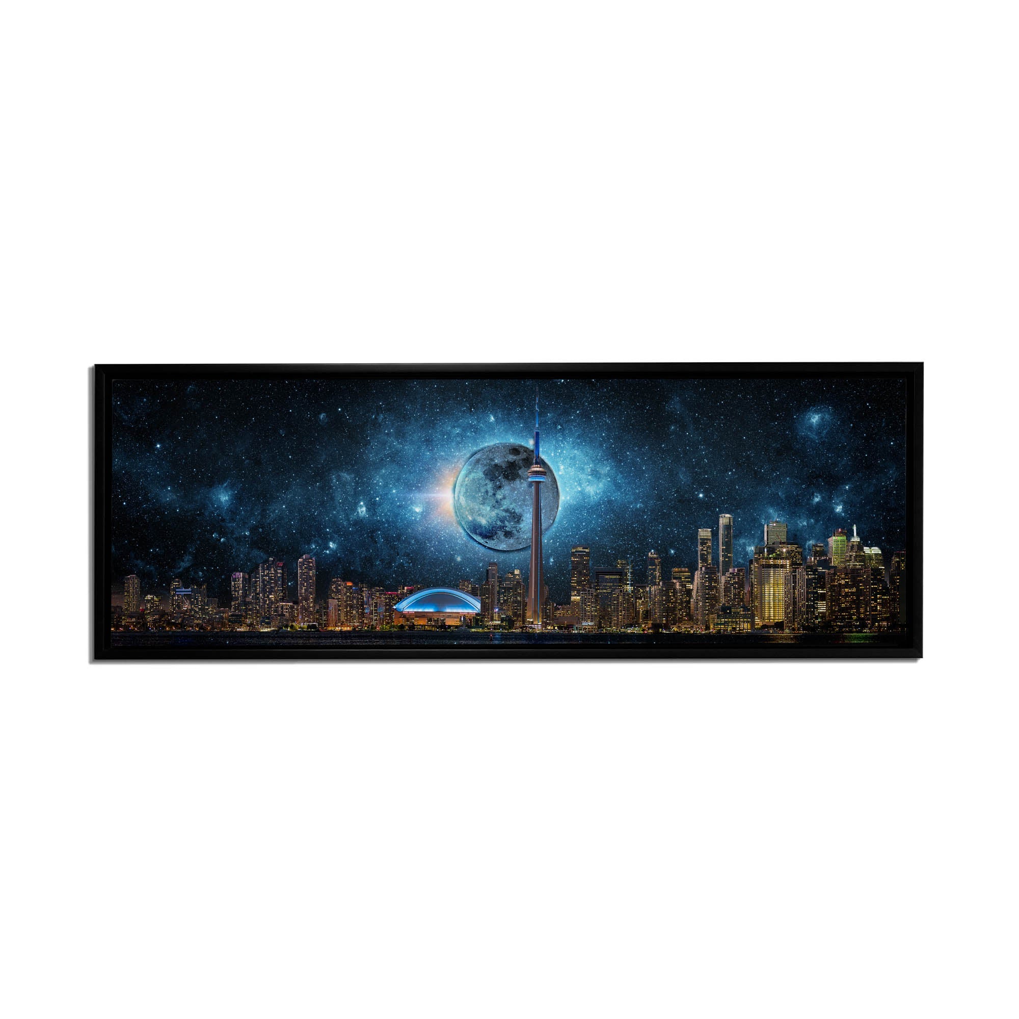 Toronto Skyline Moon-Cities Skyline- Wall art decor
