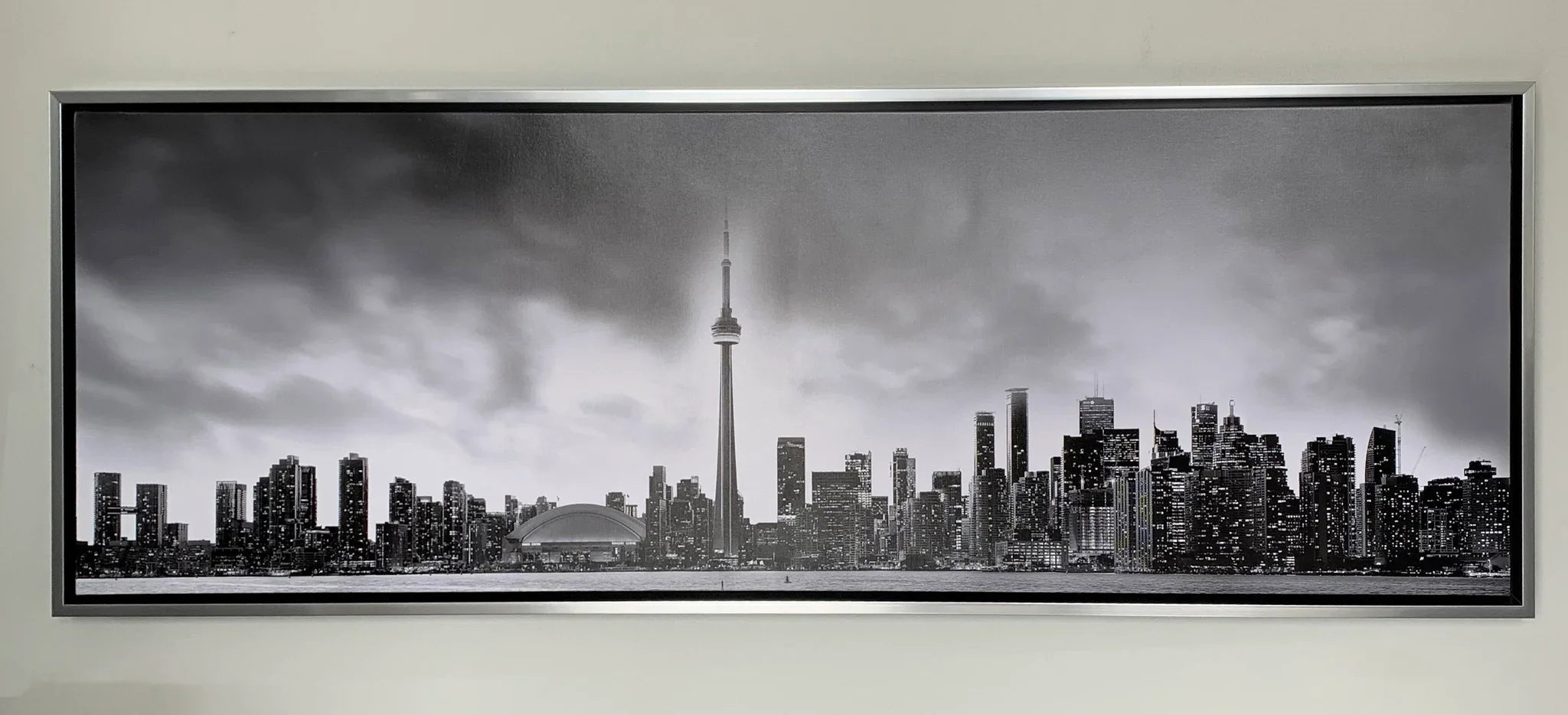 Toronto and CN tower in Black and White- Cities Skyline