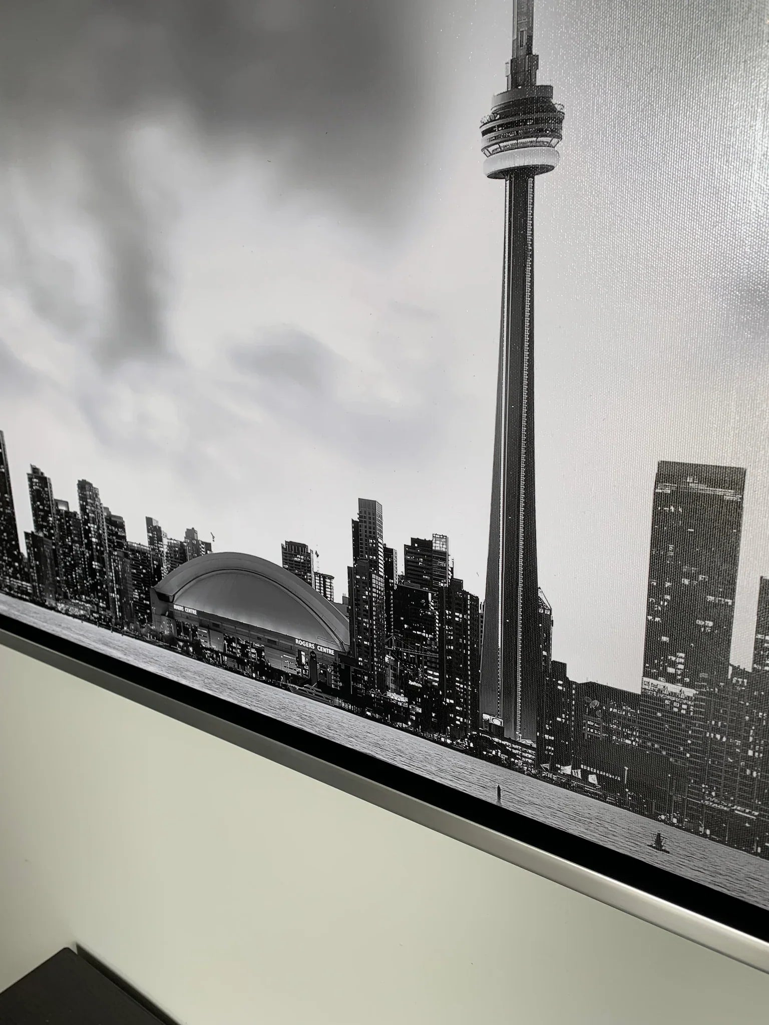Toronto and CN tower in Black and White- Cities Skyline