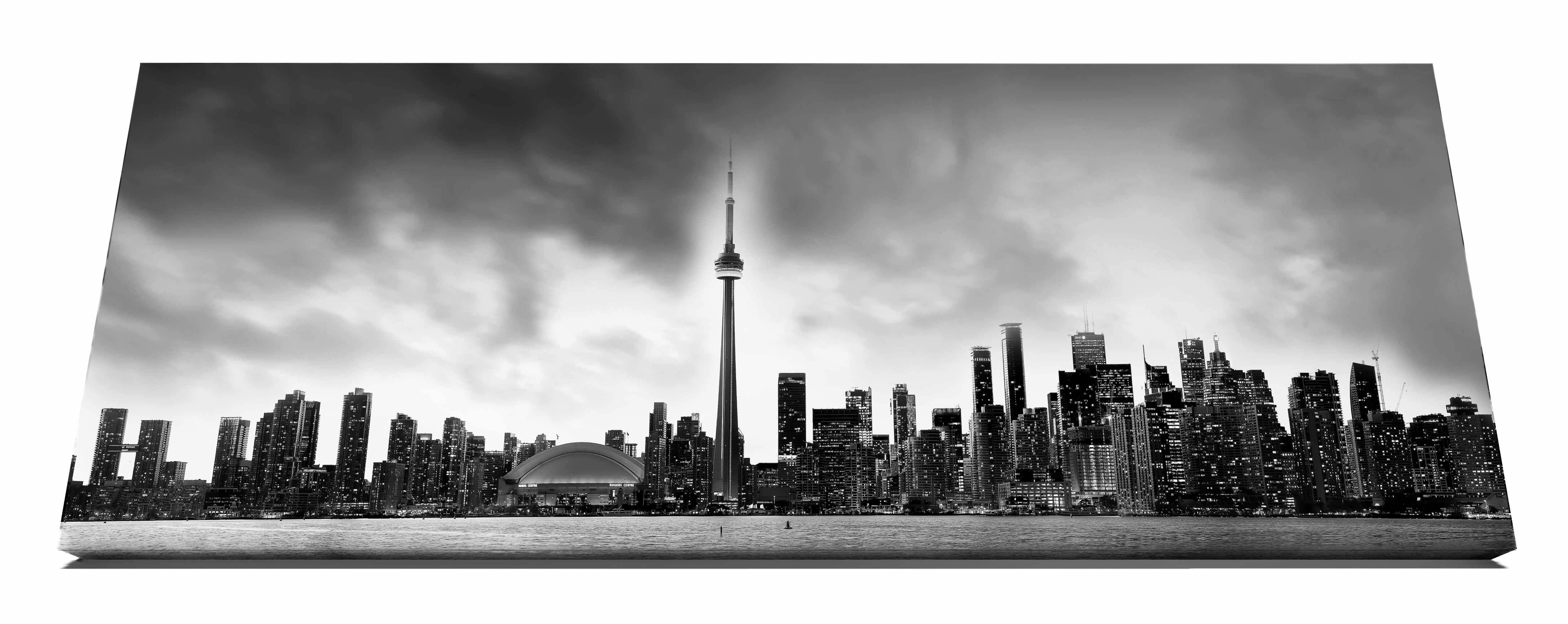 Toronto and CN tower in Black and White- Cities Skyline