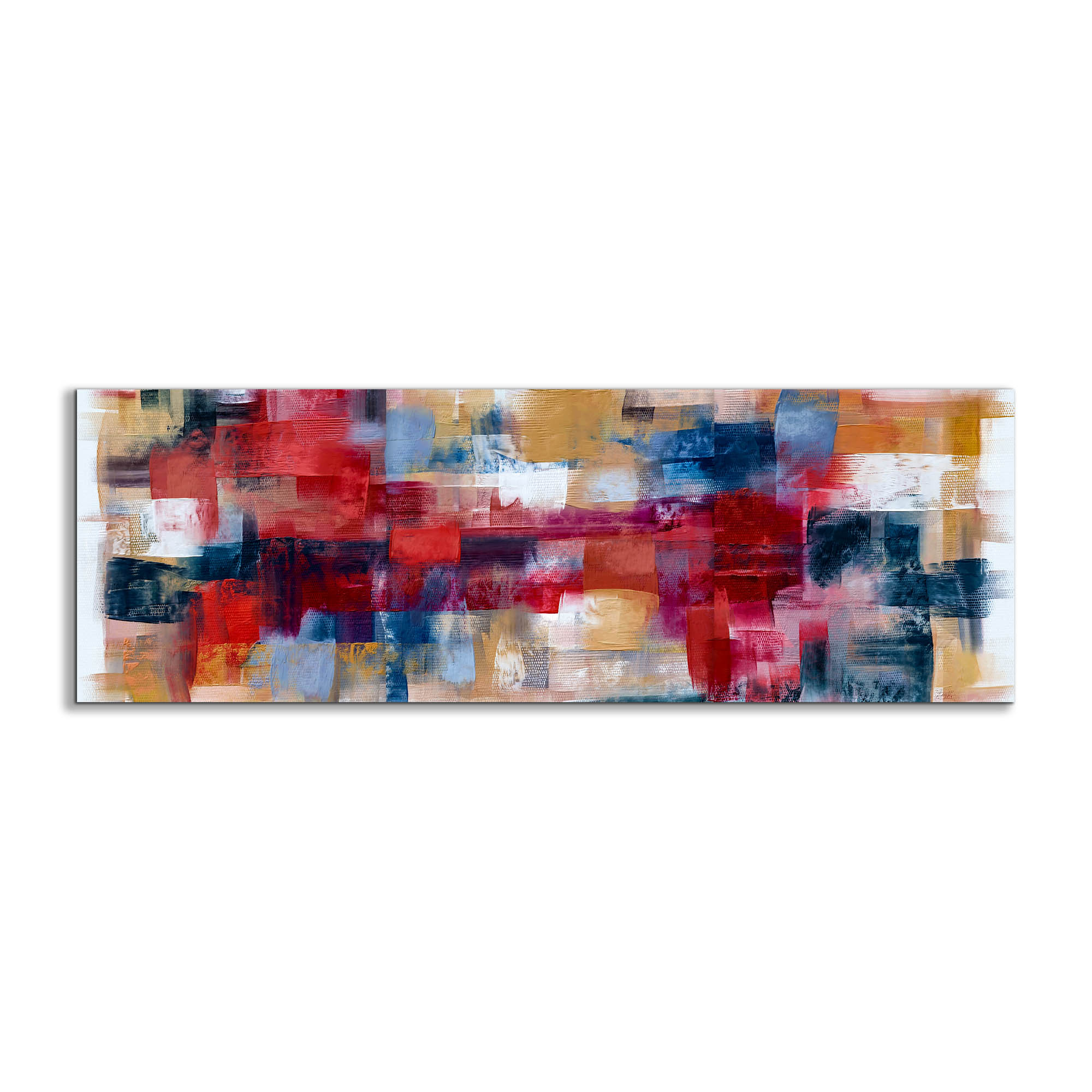 Wall Art Burgoyne Abstract brushwork weaving-Large Canvas Wall art- Fine Art- RGB varnish