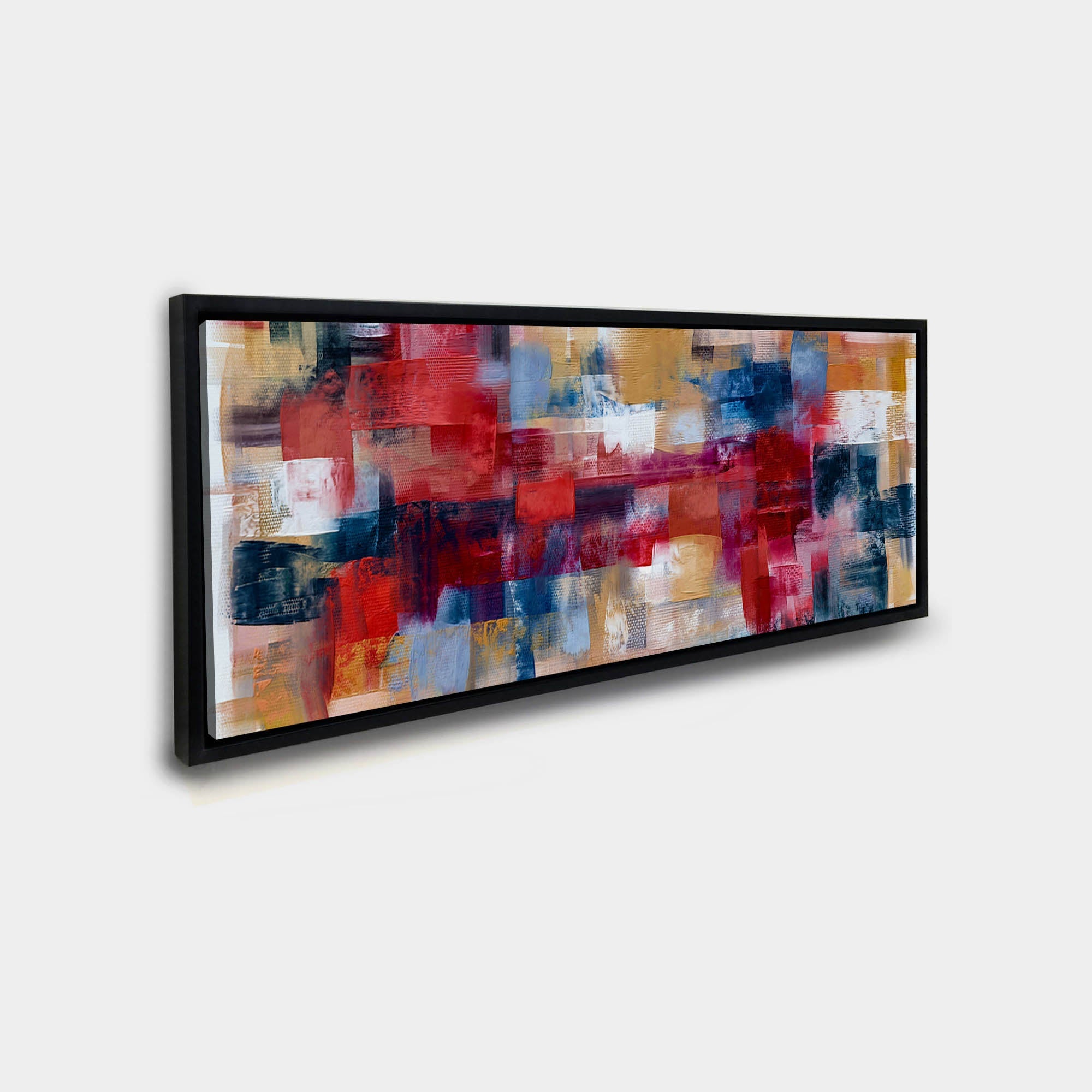 Wall Art Burgoyne Abstract brushwork weaving-Large Canvas Wall art- Fine Art- RGB varnish