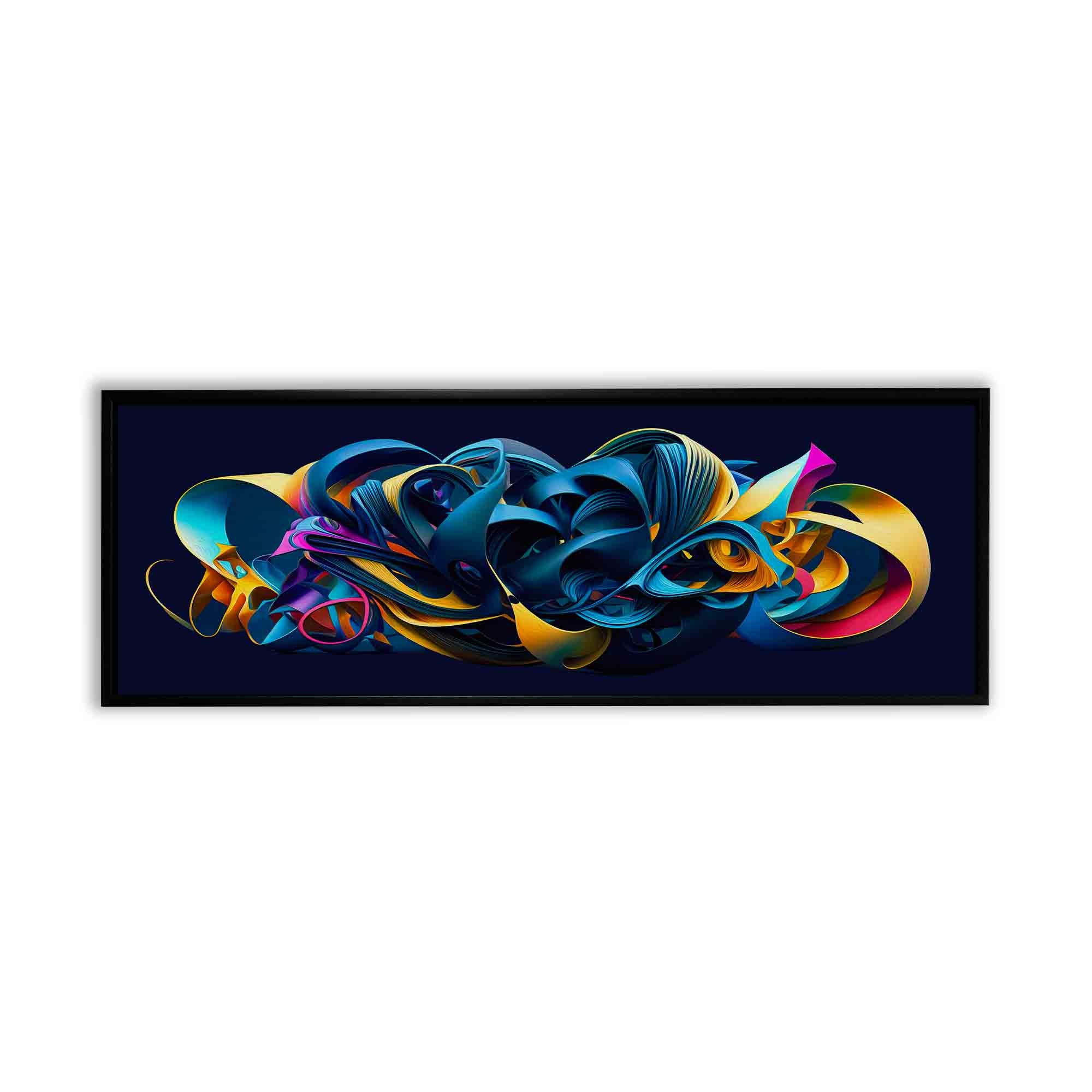 Large Canvas Wall art-Life vibrates in a mix of colors-Abstract artwork