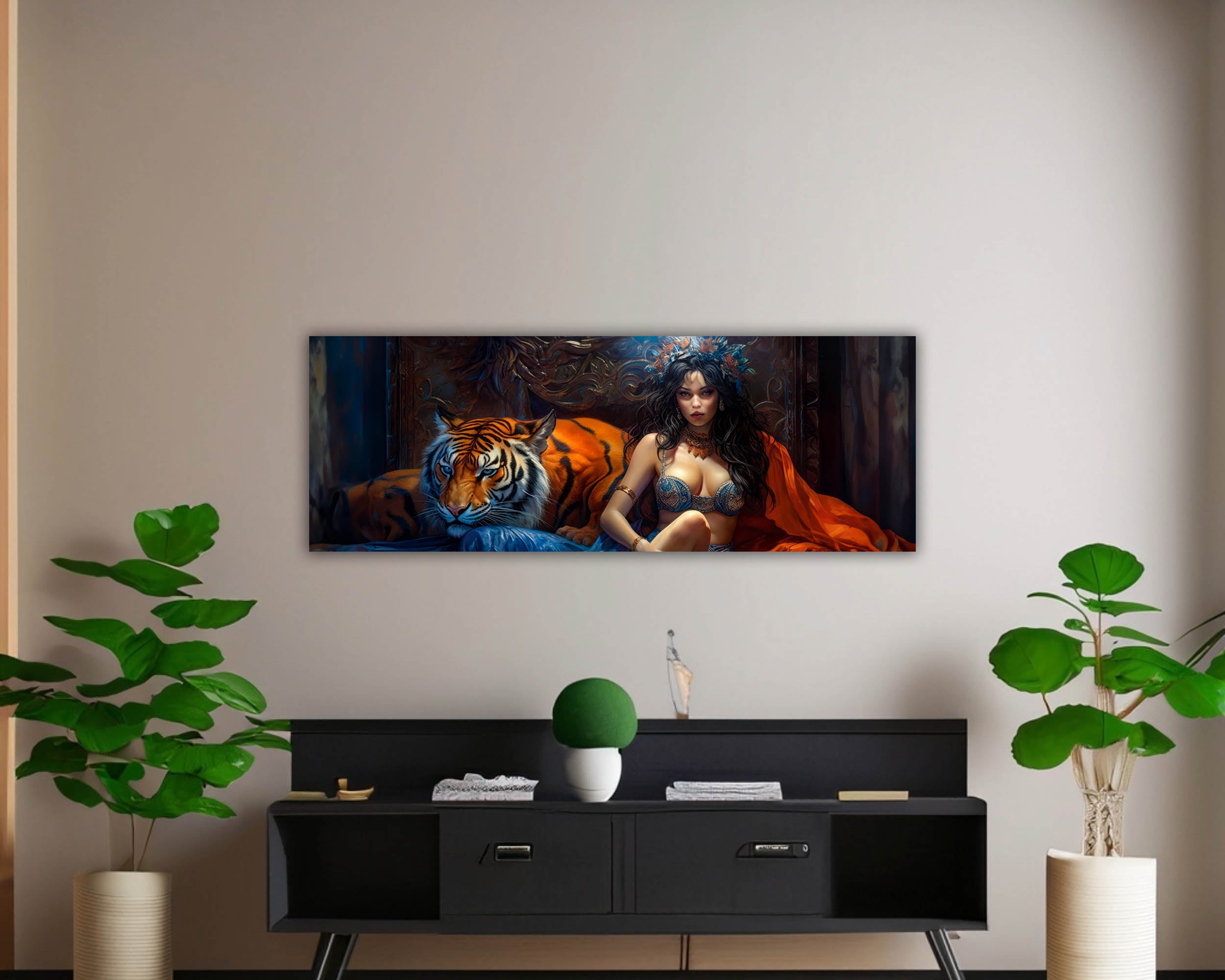 Wall Art-Tiger tamer-Fine Art Canvas