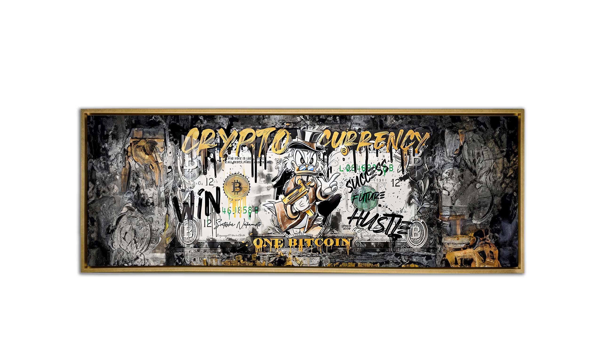 Wall art-Bitcoin Pop art-Canvas Printed