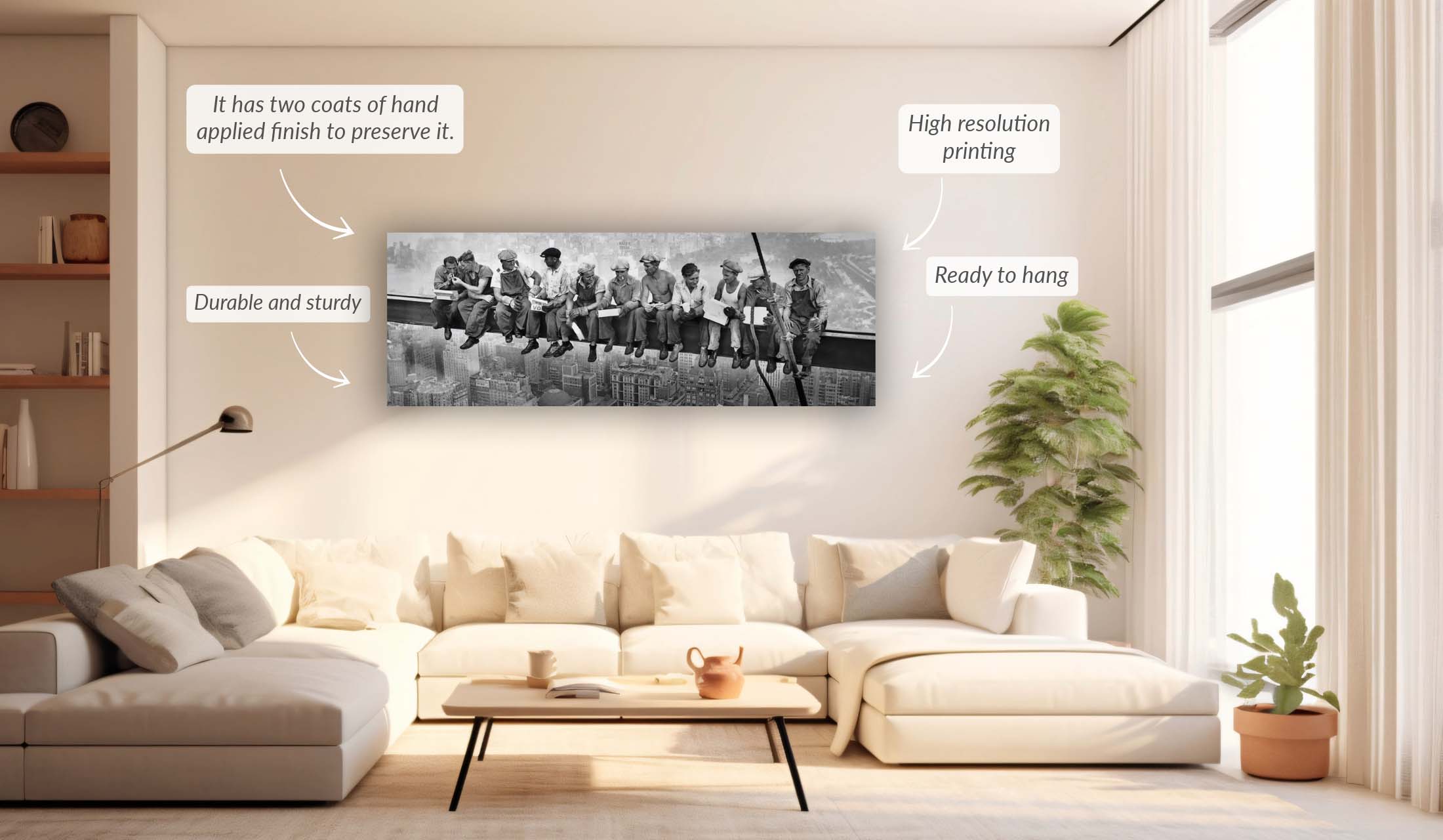 Wall art-Iconic " Lunch" photograph