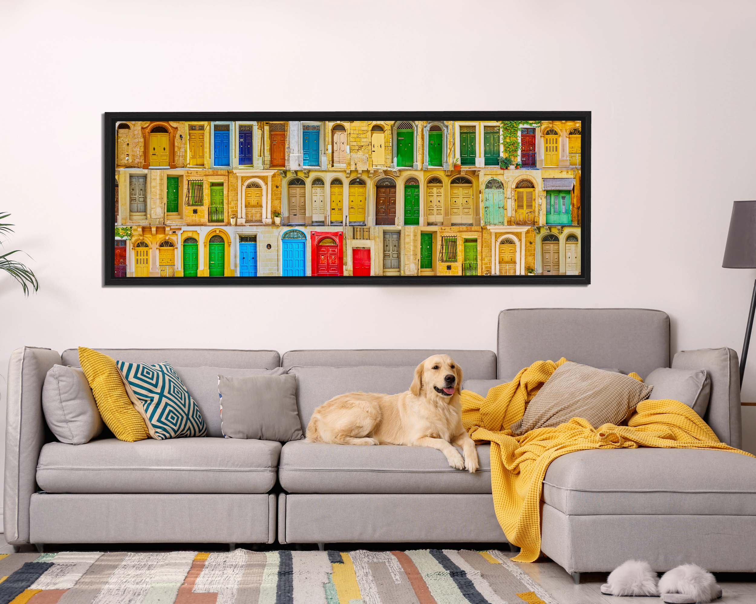 Maltese Doors Canvas - Abstract minimalism art- Large Wall Decor