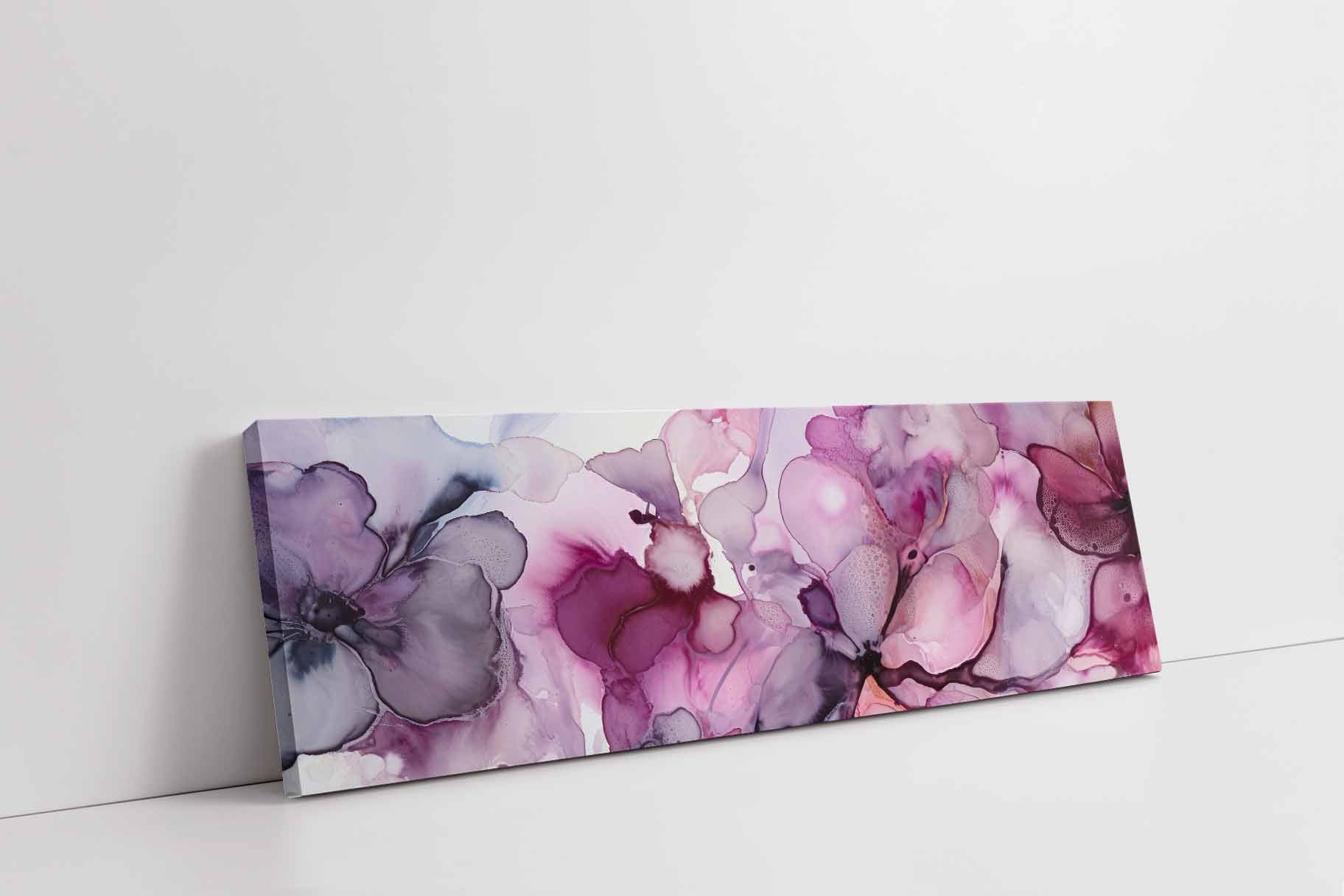 Wall Art Watercolor Magenta 72" x 24"