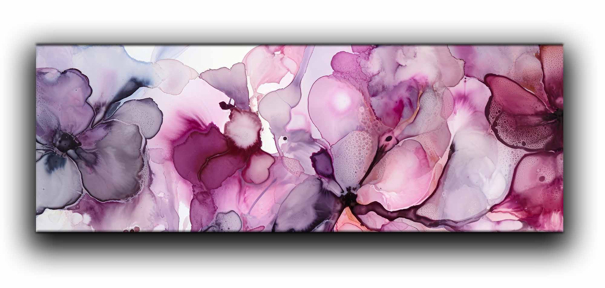 Wall Art Watercolor Magenta 72" x 24"