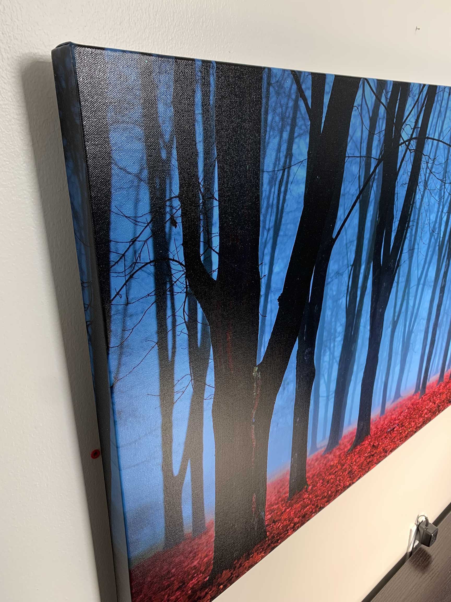 Canvas Print- Blue Mist Trees- Wall Art