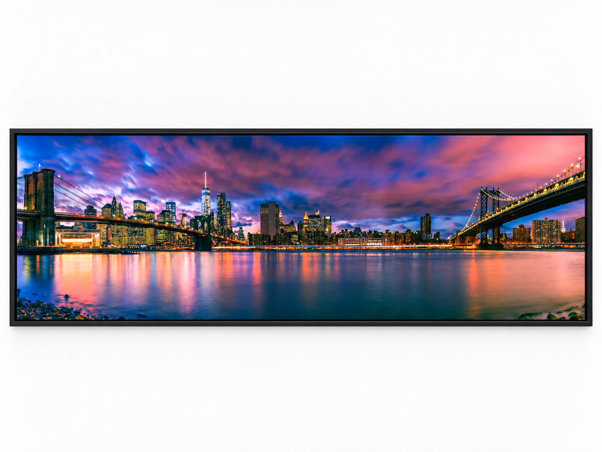 East River & Brooklyn Bridge – cityscape wall art, additional artwork view 9