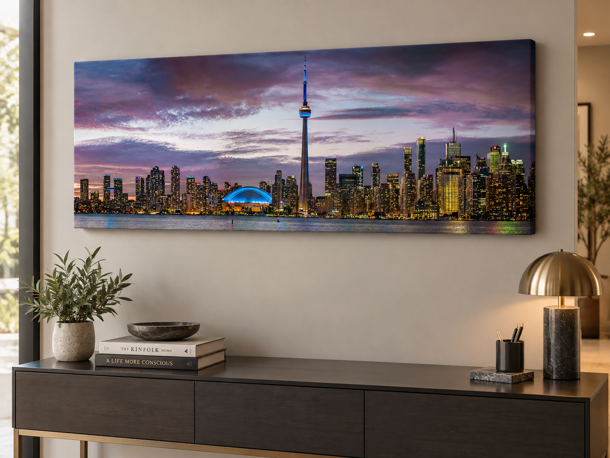Toronto Sunset – cityscape wall art, additional artwork view 7