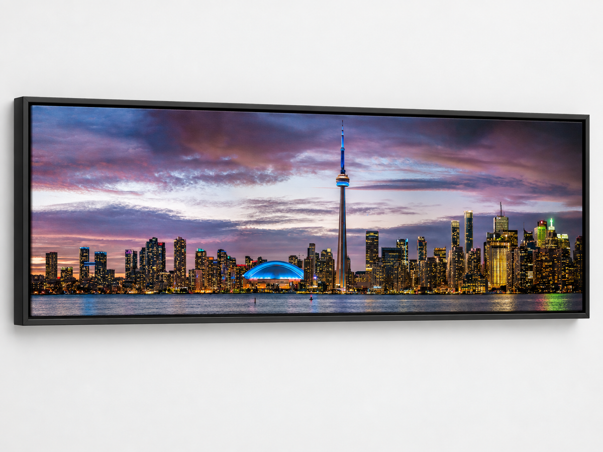 Toronto Sunset – cityscape wall art, additional artwork view 4