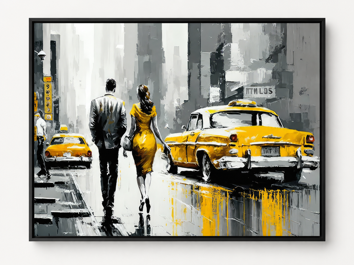 Vintage New York Scene – cityscape wall art, additional artwork view 7