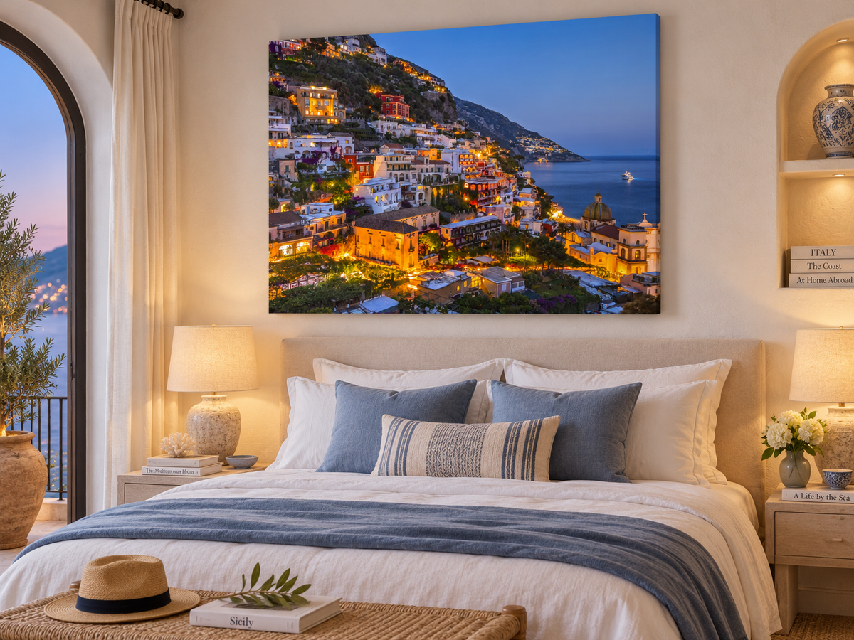 Vibrant Amalfi Coast – coastal wall art, additional artwork view 15