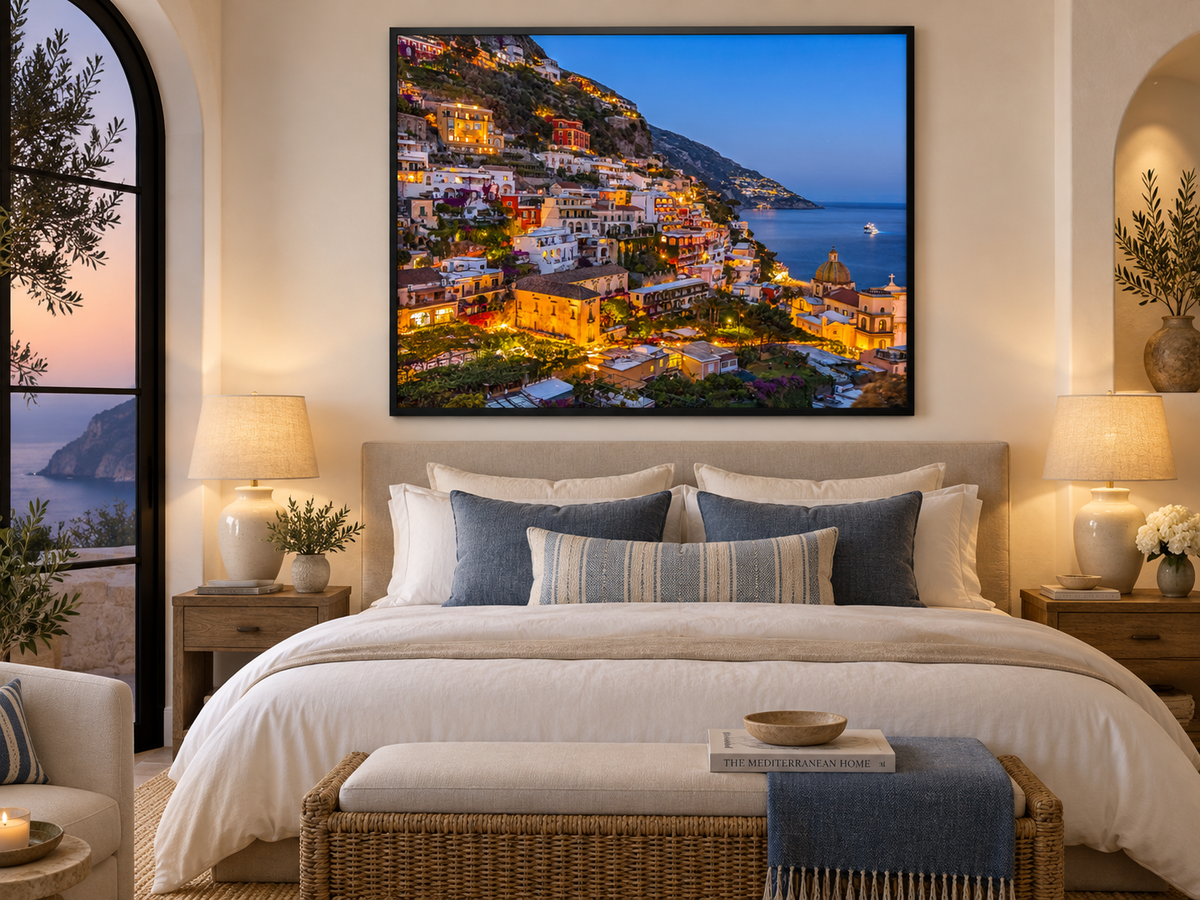 Vibrant Amalfi Coast – coastal wall art, additional artwork view 9