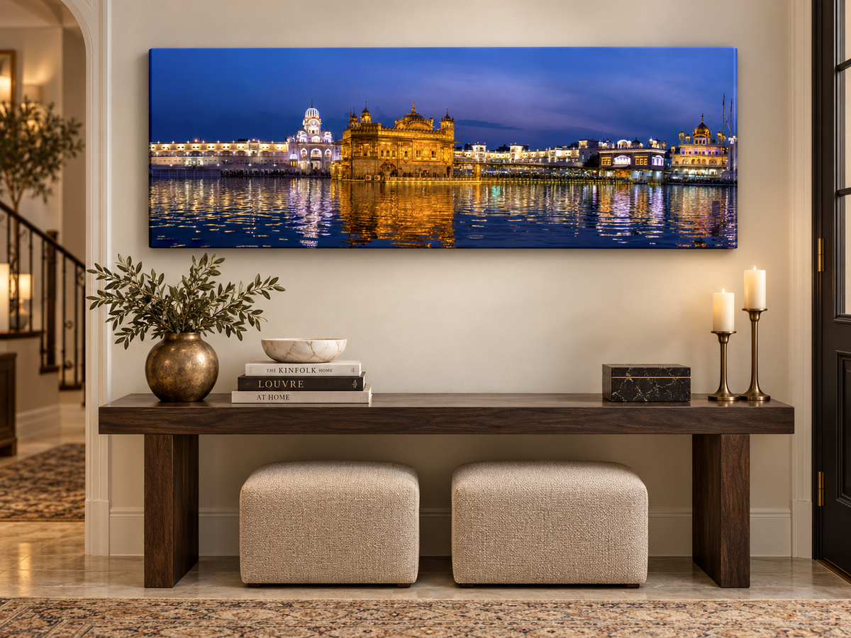 Golden Temple Wall Art – spiritual wall art, additional artwork view 3