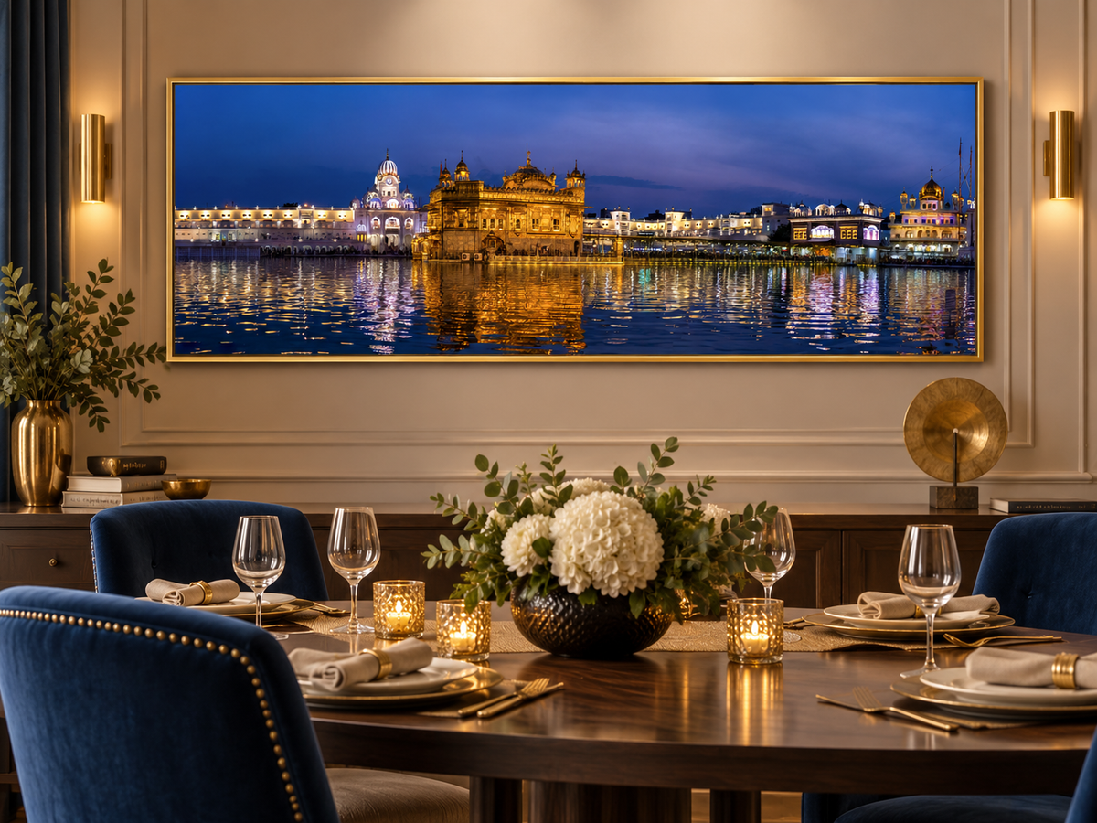 Golden Temple Wall Art – spiritual wall art, additional artwork view 6