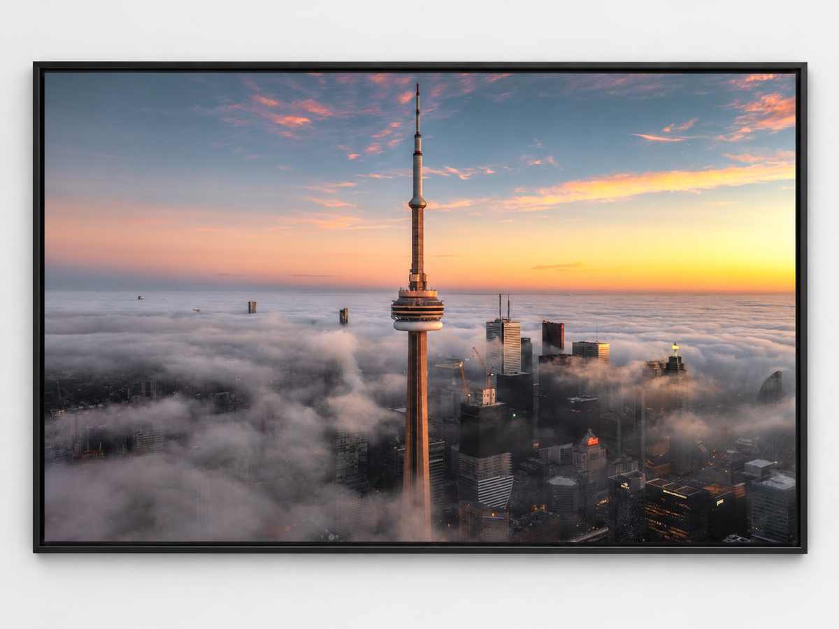 "Like a Sword" — Toronto CN Tower Canvas by Steve Zhang – cityscape wall art, additional artwork view 8