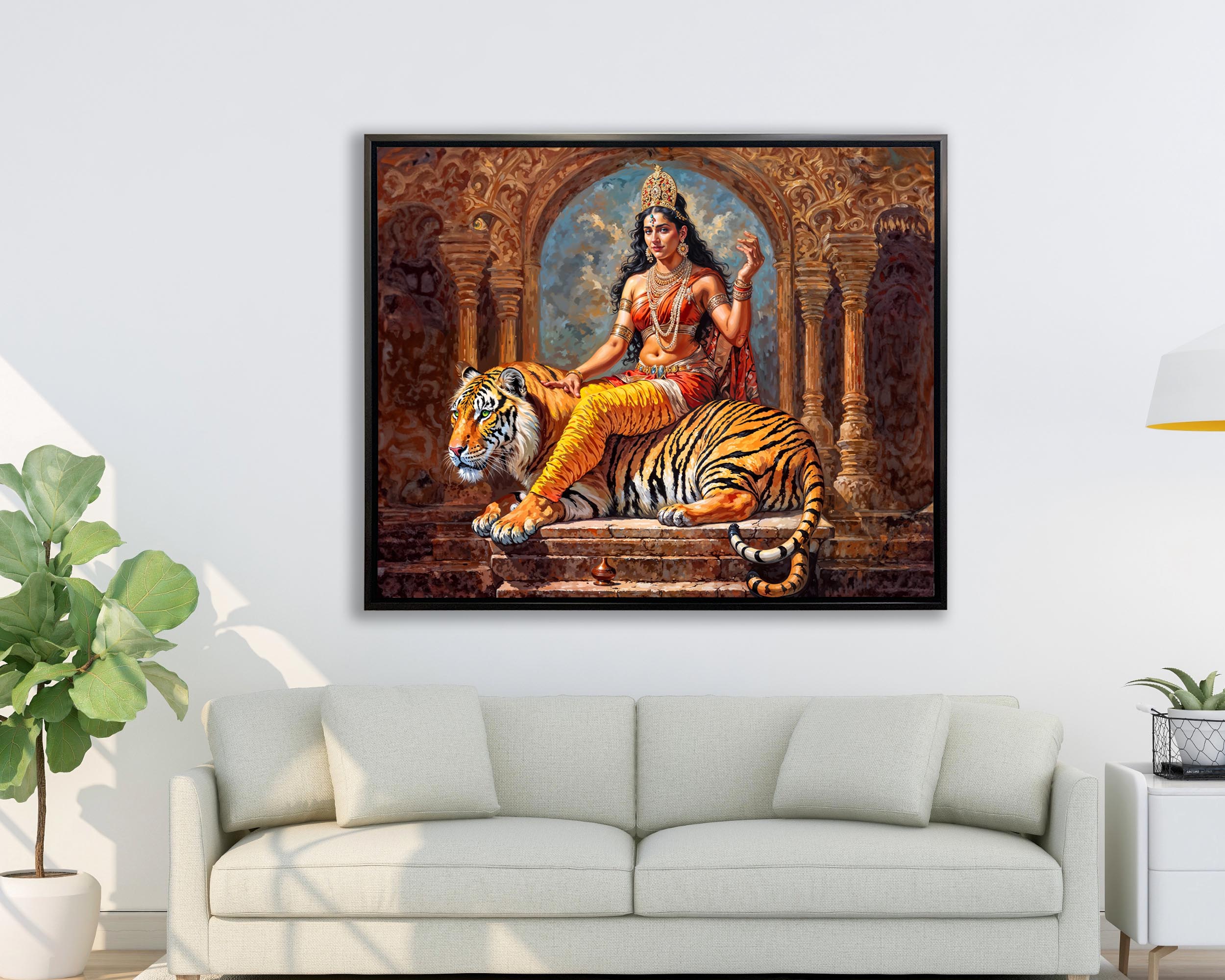 Wall Art -Parvati Canvas Print -Indian Art
