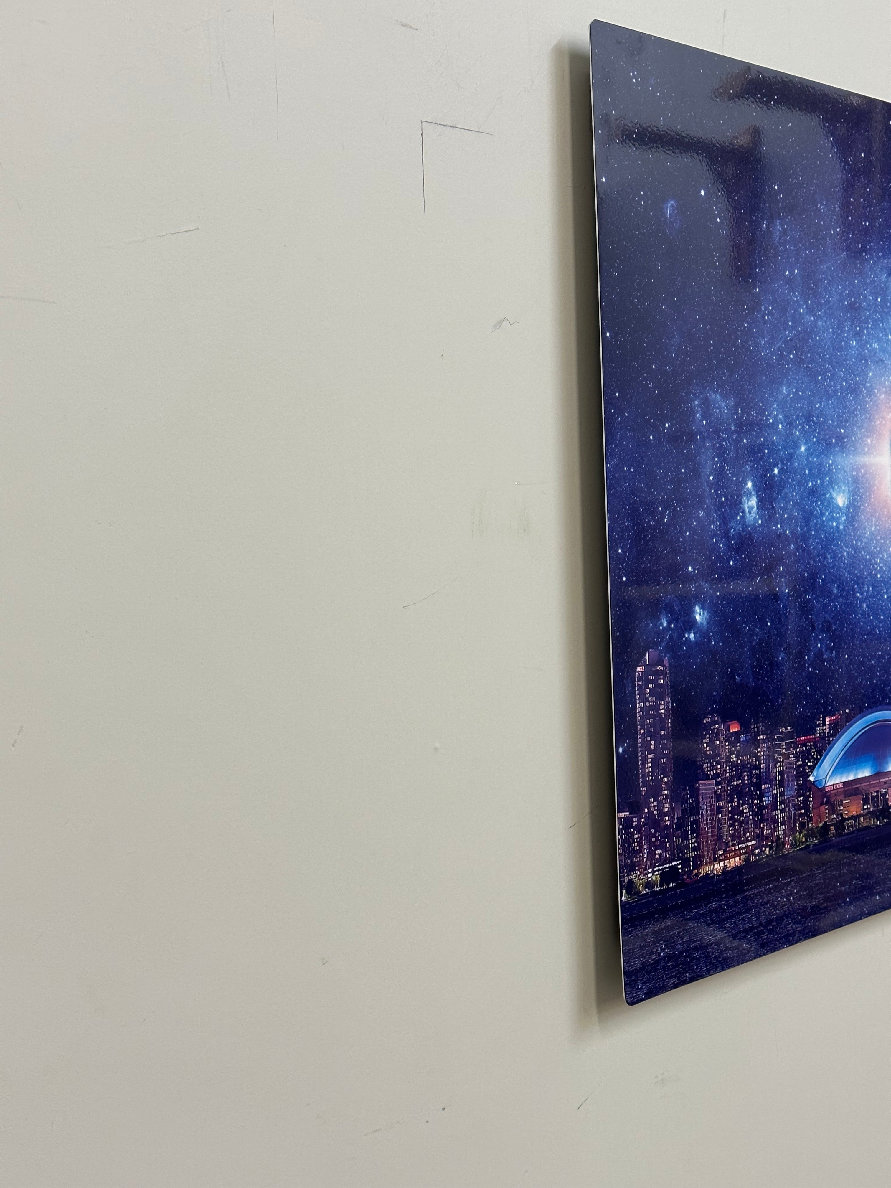 Wall Art-Light sky with CN Tower-Metal aluminum print- Toronto-Limited Edition