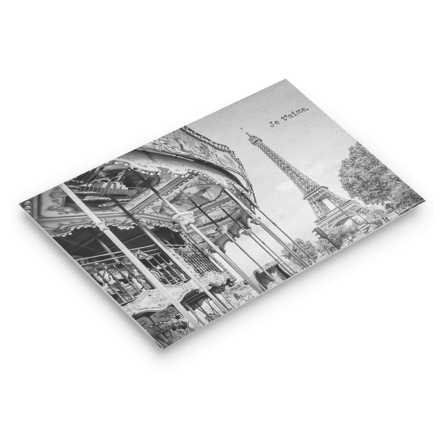 Metal Print Je t’aime - Paris