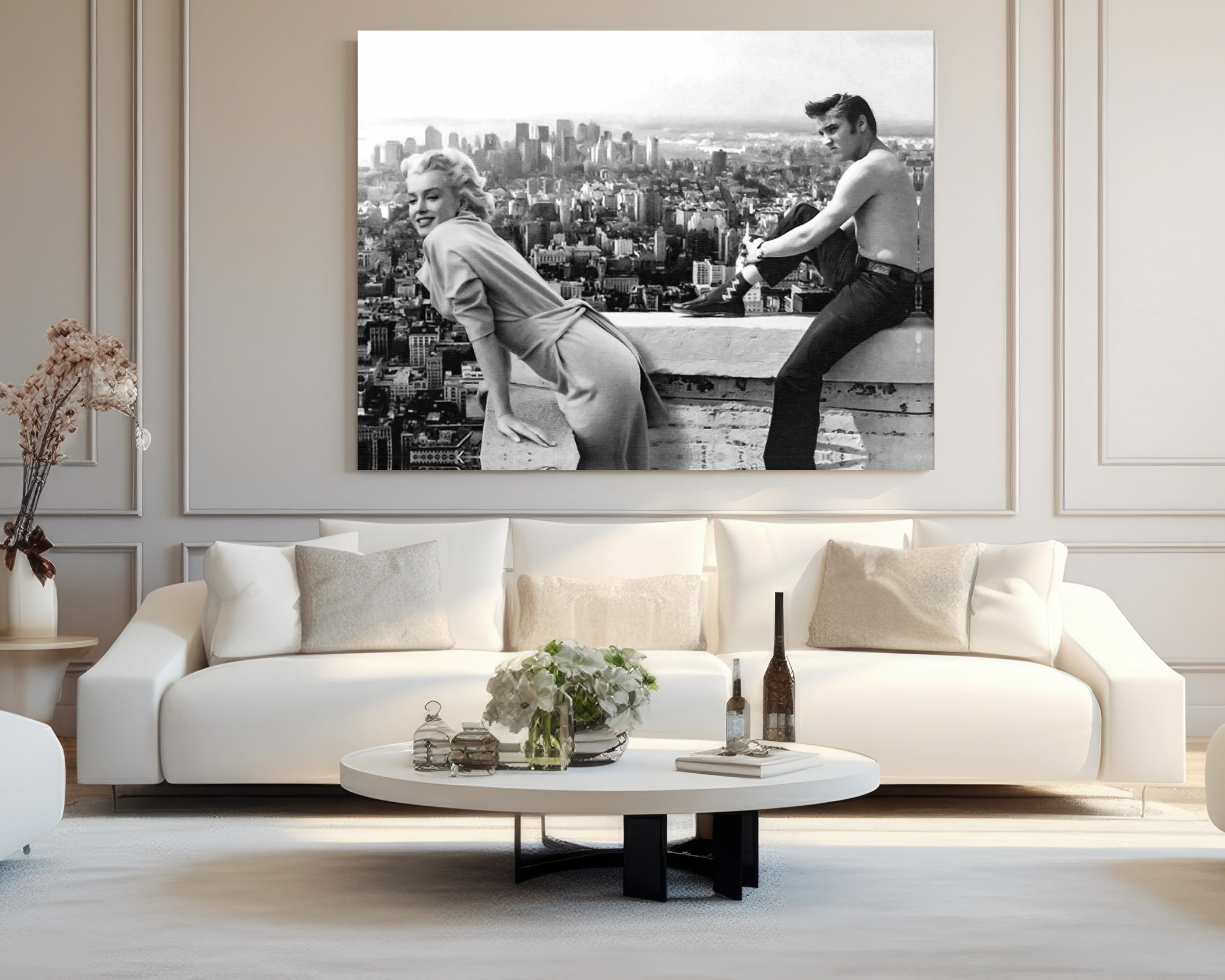 Canvas print Marilyn & Elvis - Wall Art Decor