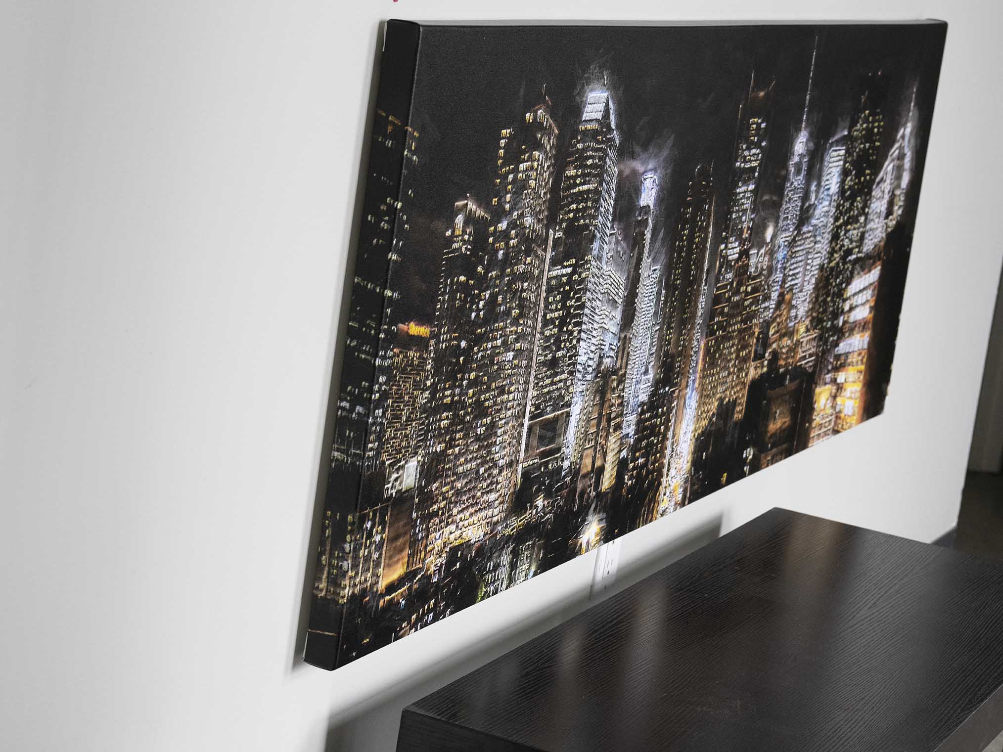 Canvas of New York . View from left