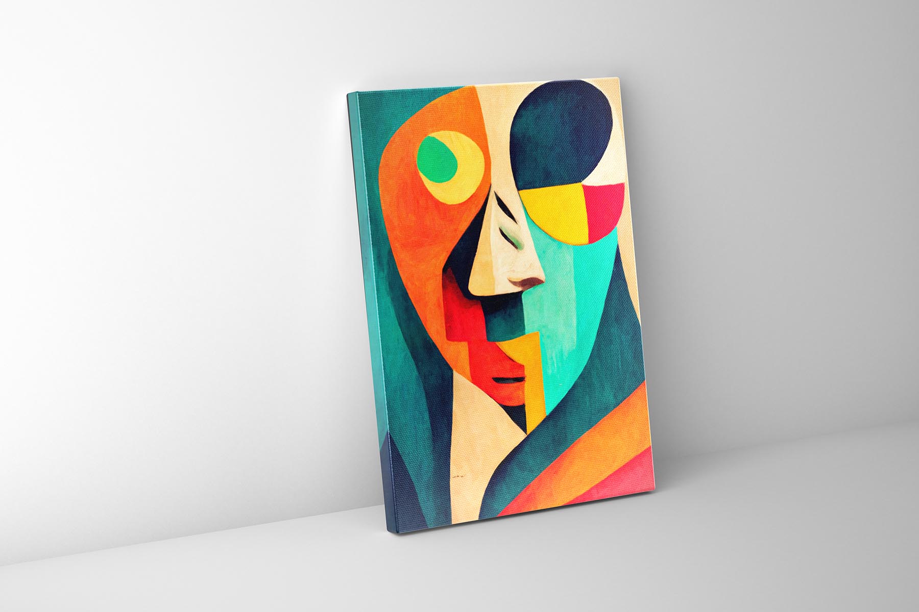 Wall art Picasso style digital art Gallery Wrap