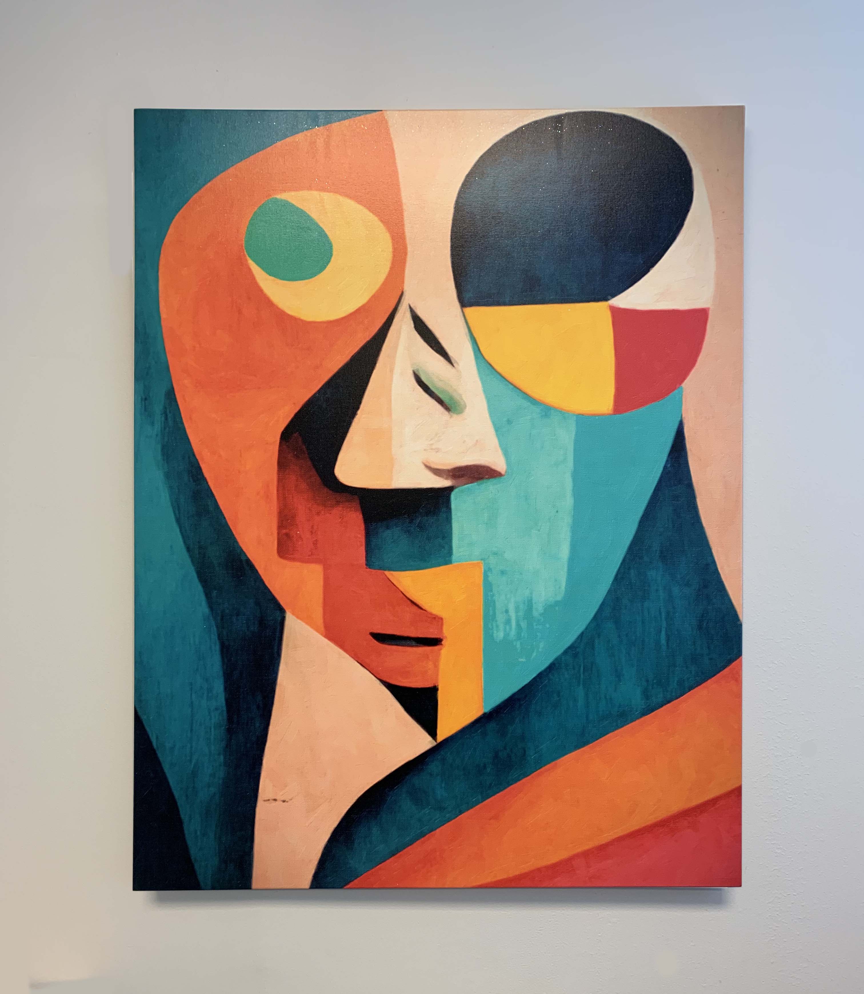 Wall decor Picasso style digital art