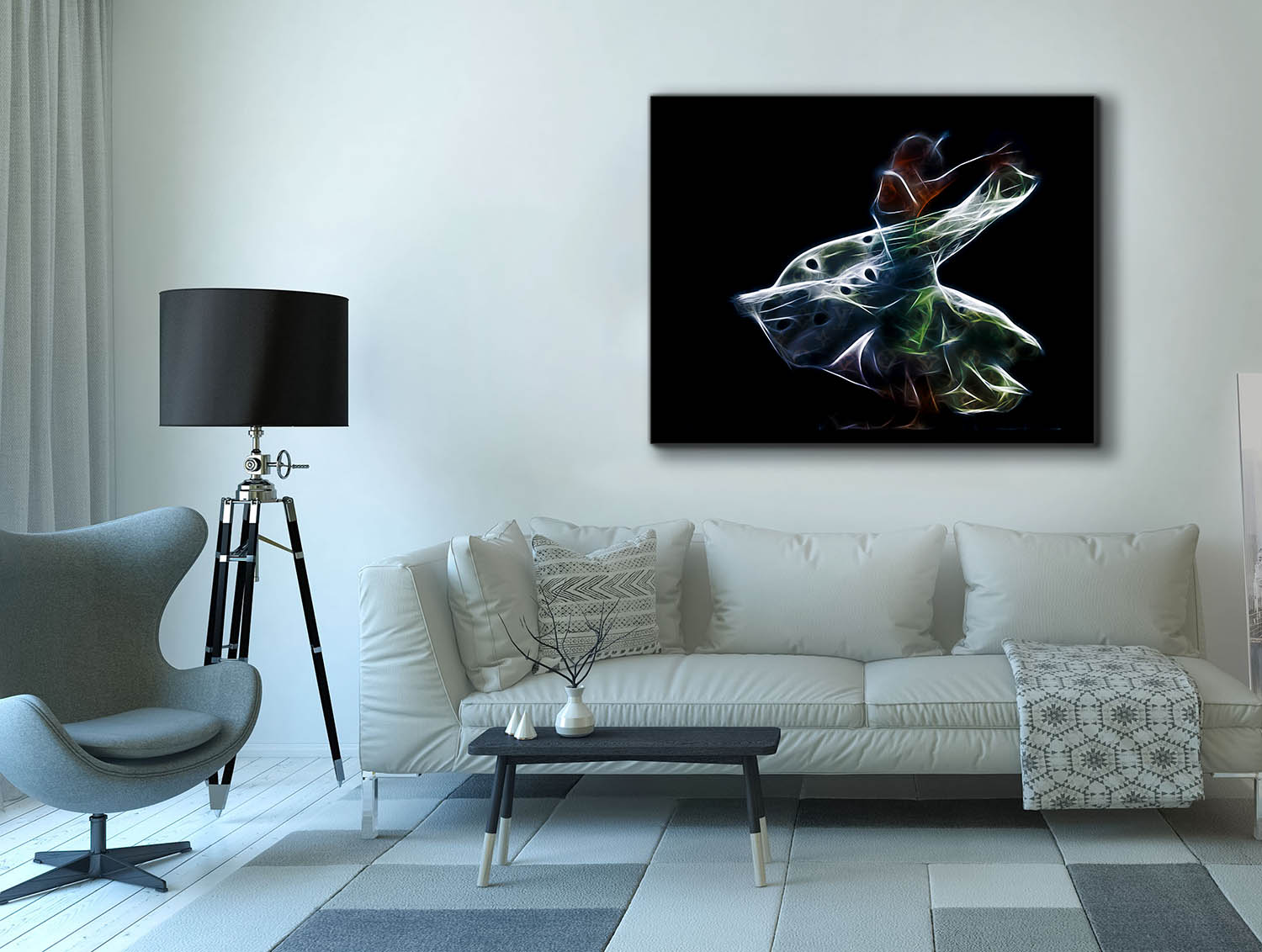 Wall Art Abstract Wall Art-Rumi-Canvas Printed