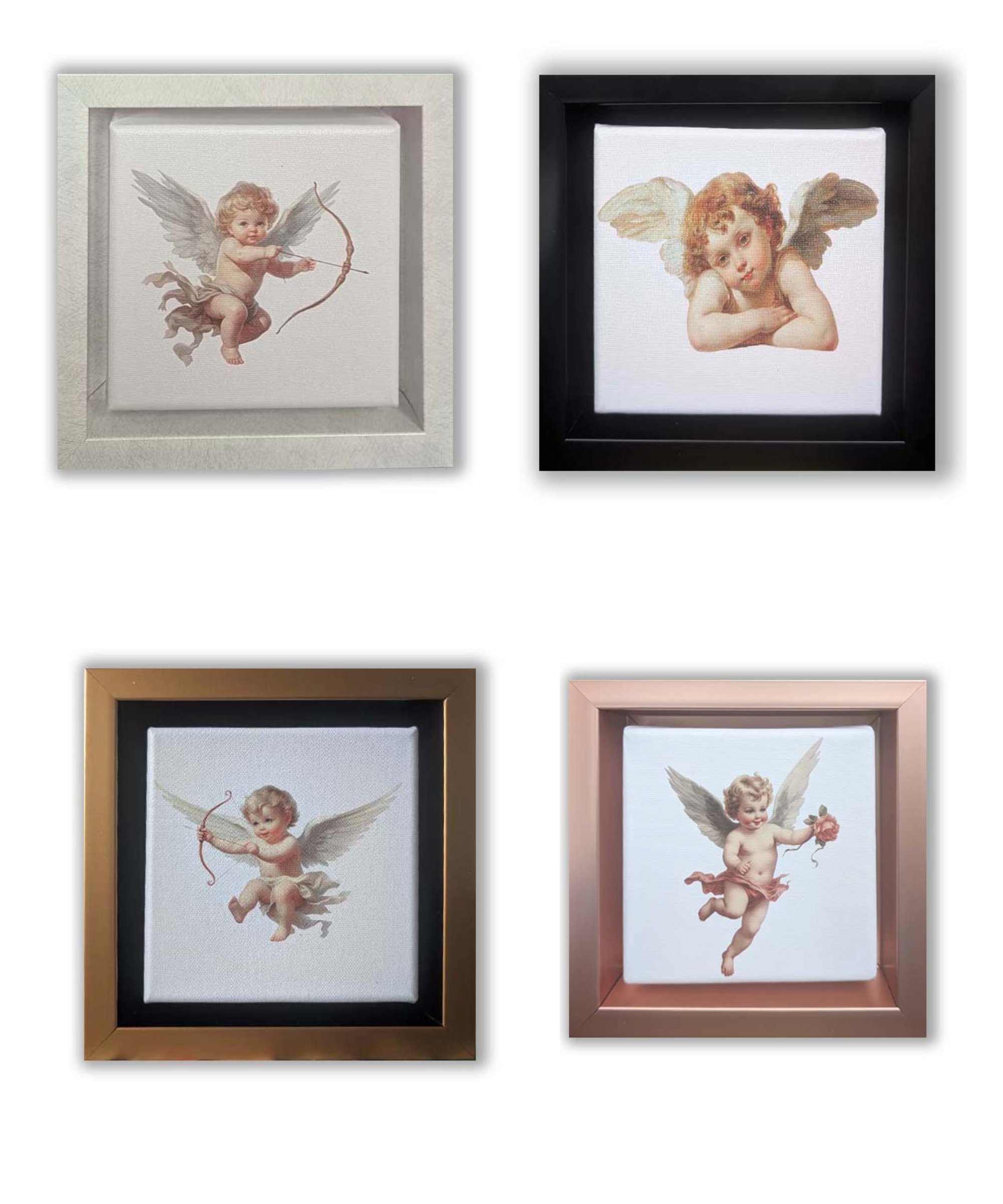 Set of 4 Framed Angels Wall Art