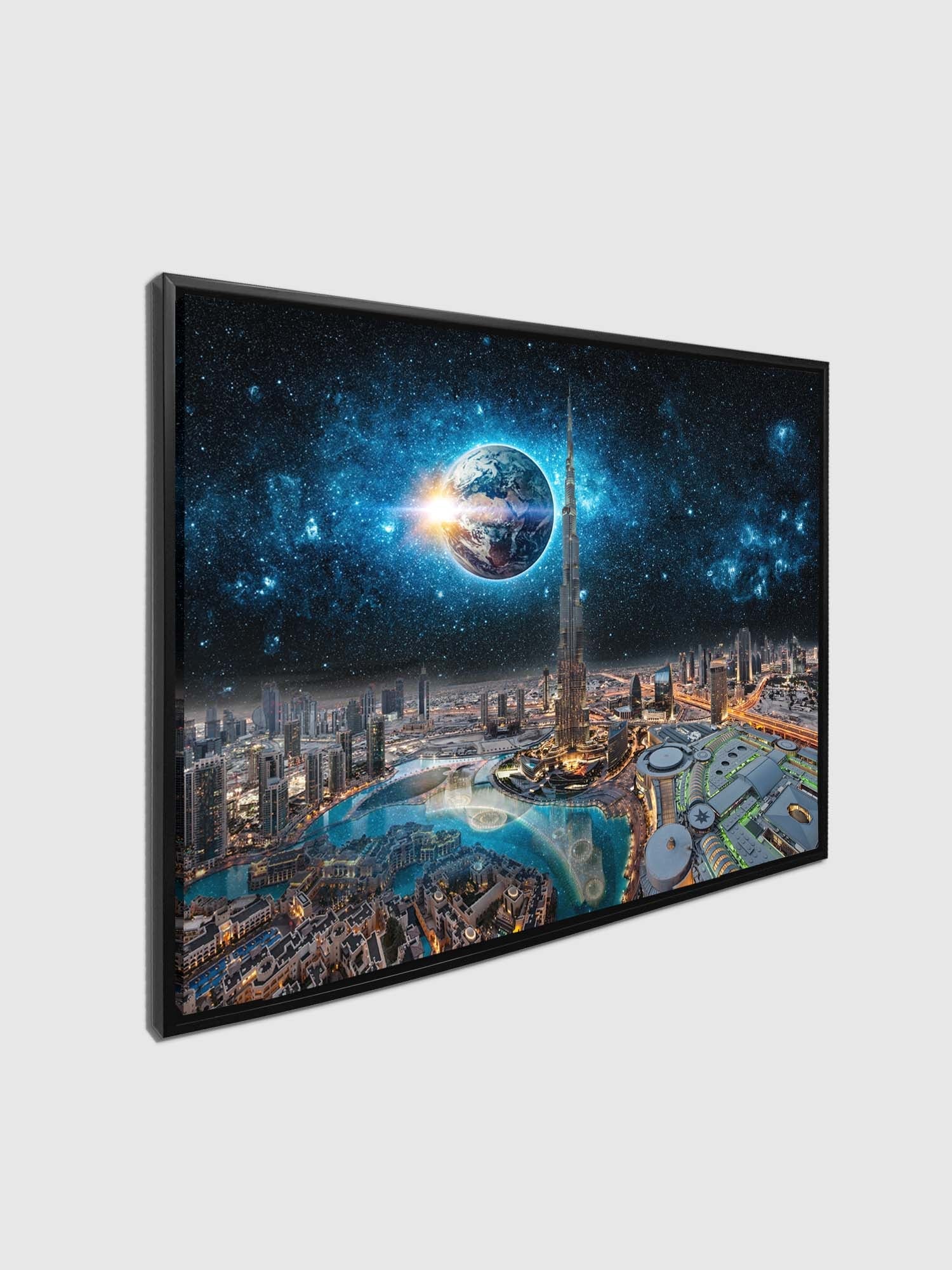 Wall Art-Dubai Concept in Black frame
