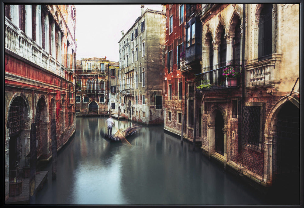 Wall art The Gondolier with Black frame