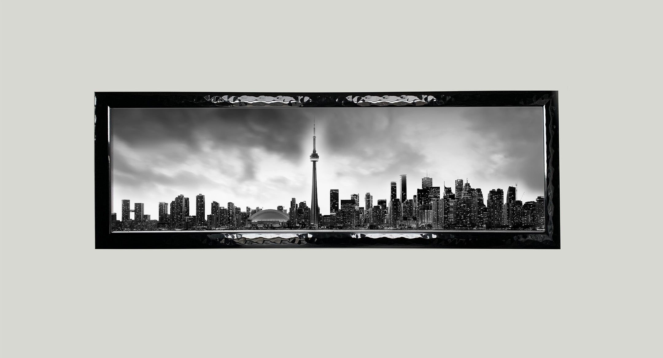 Toronto and CN tower in Black and White- Cities Skyline