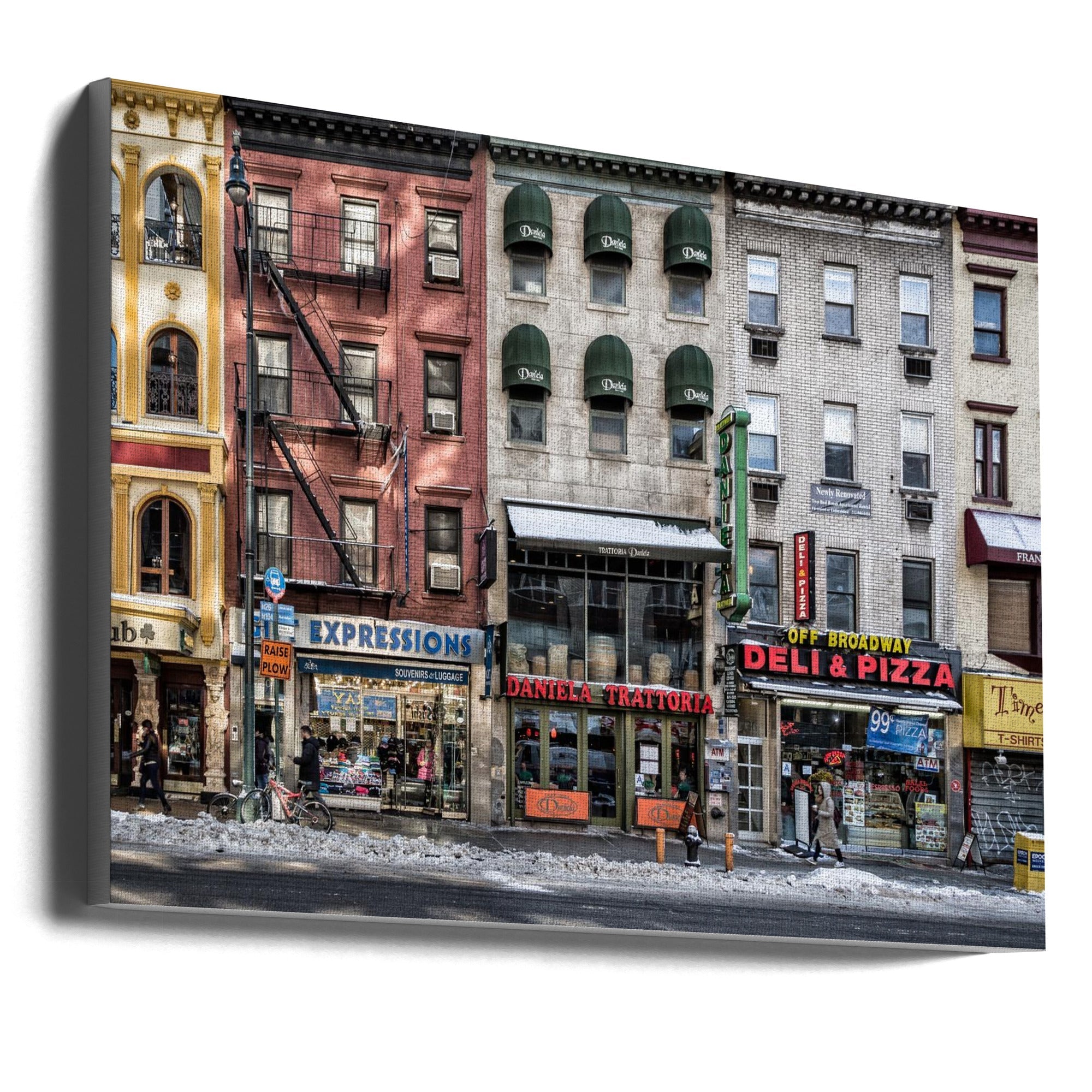 Wall Art A cold day in NY 36X24inch Gallery Wrapped (Ready to Hang)