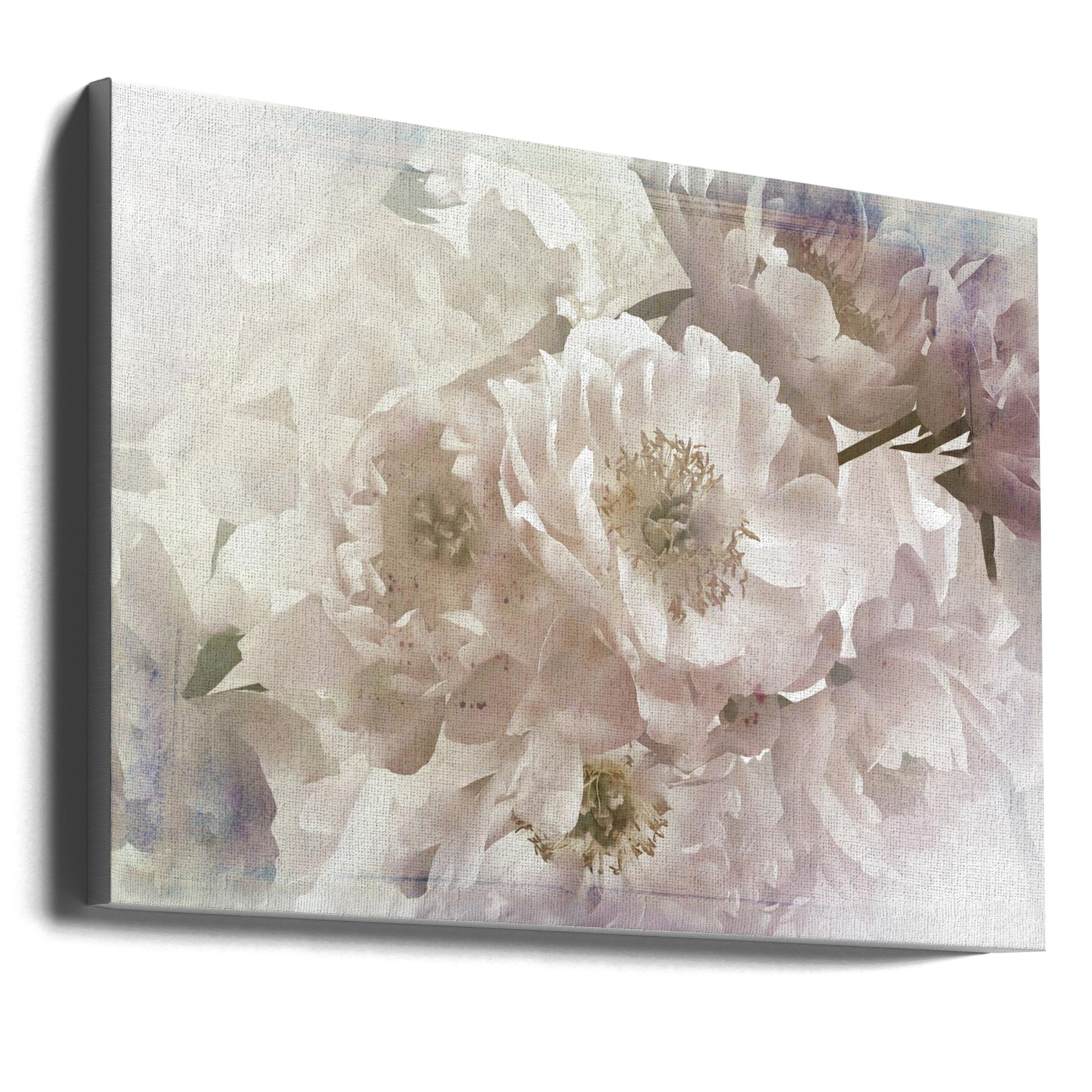 Ombre033flower Wall Artwork In Black Floating Frame