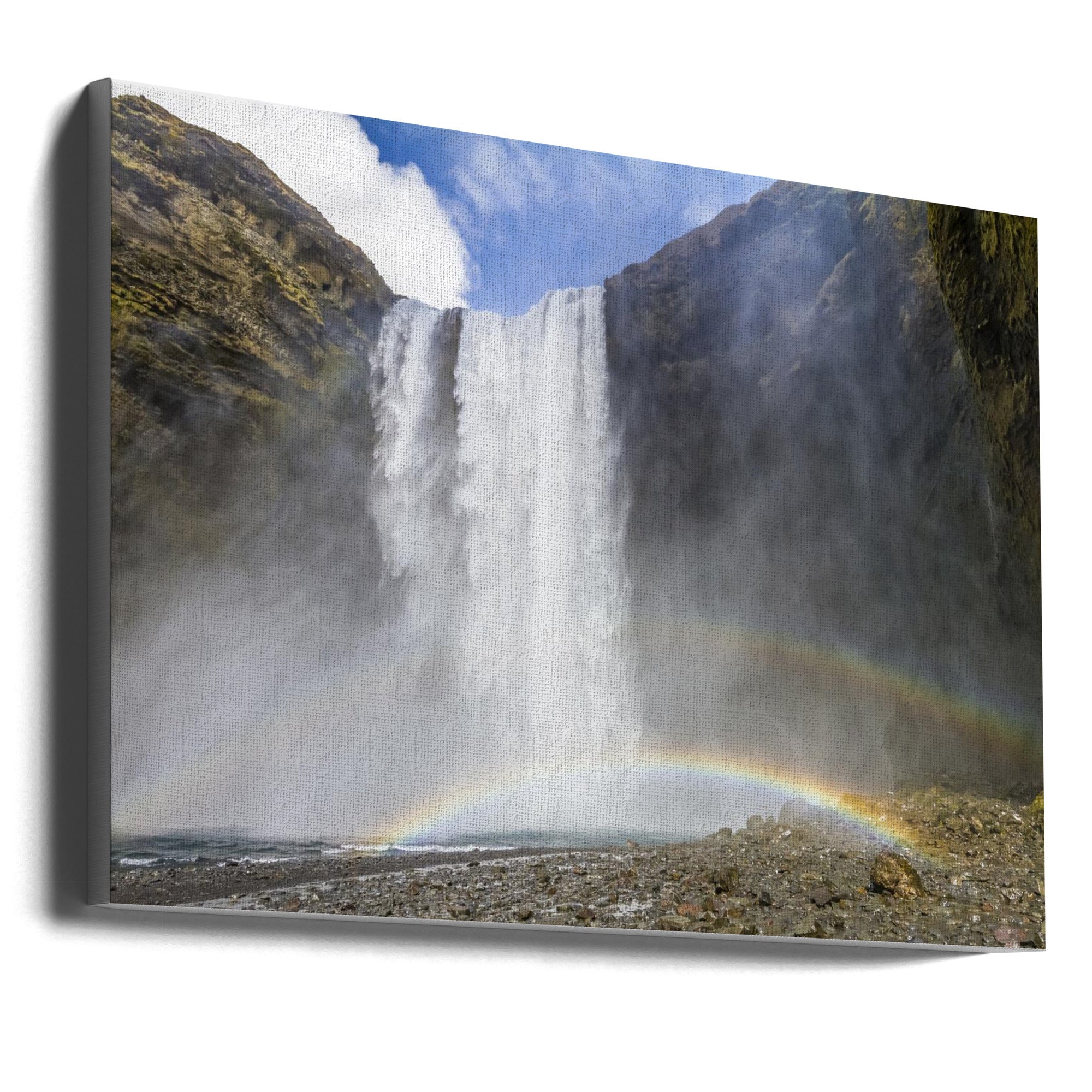 Landscape Photography Canvas Print-wall-art-iceland-skogafoss-36X24