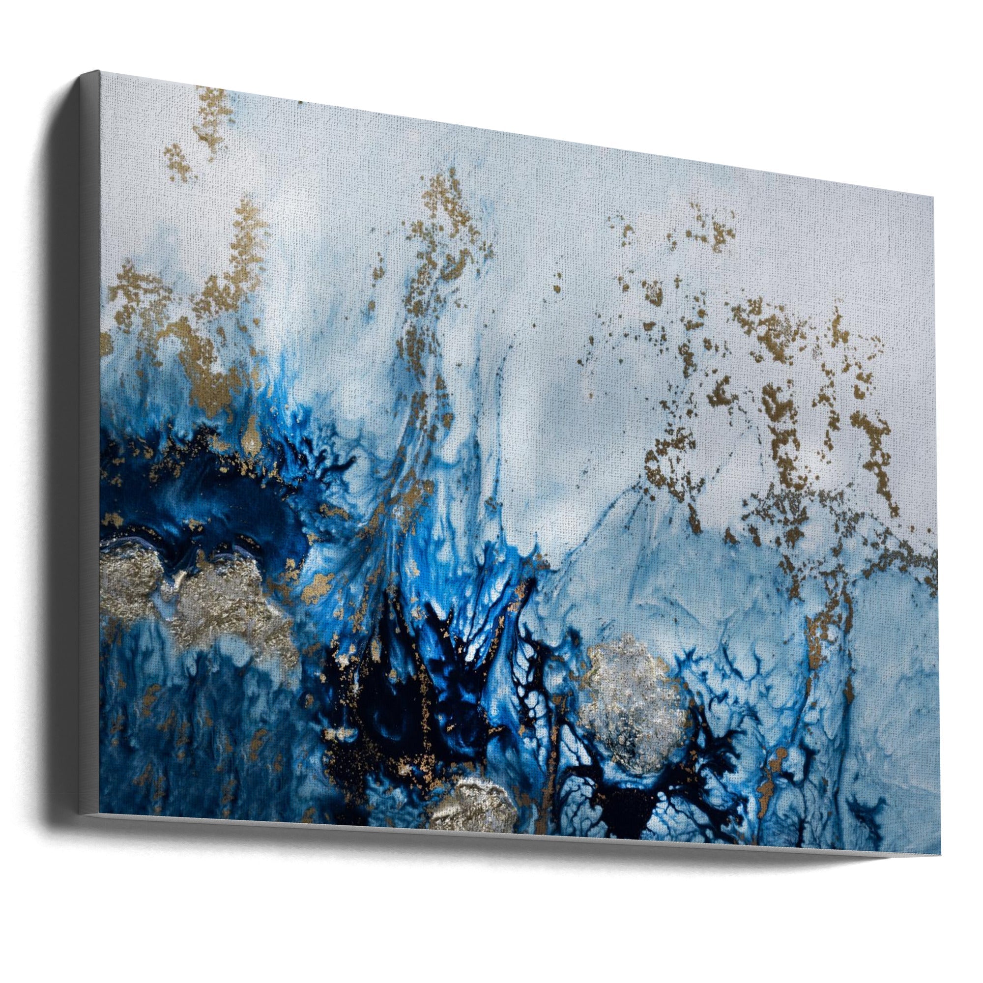 Gently Drifting Wall Artwork In Black Floating Frame
