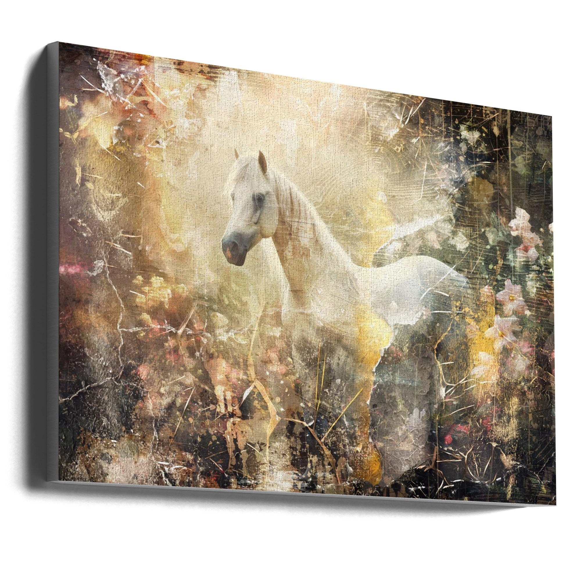 Abstract Art Canvas Print-wall-art-horse-art-wallart-36X24inches