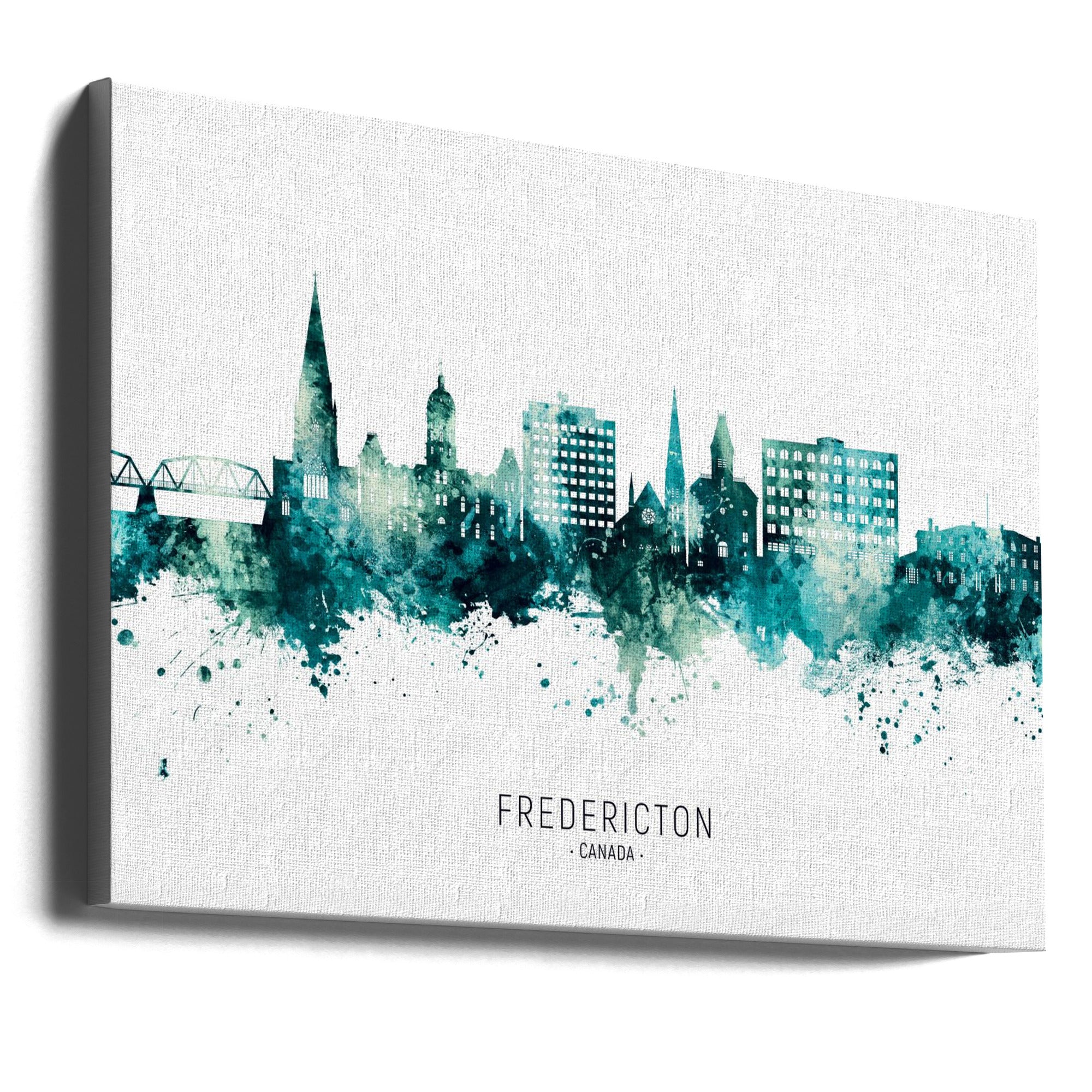 Wall art Fredericton Canada Skyline