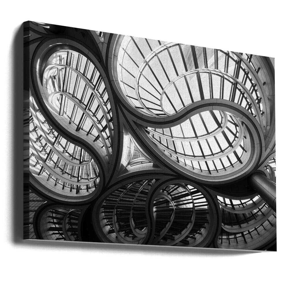 Wall art geometric entrance